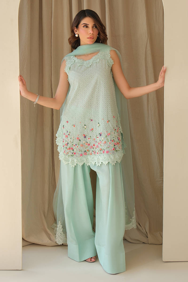 AQUA JUNE WITH DUPATTA AND SHALWAR