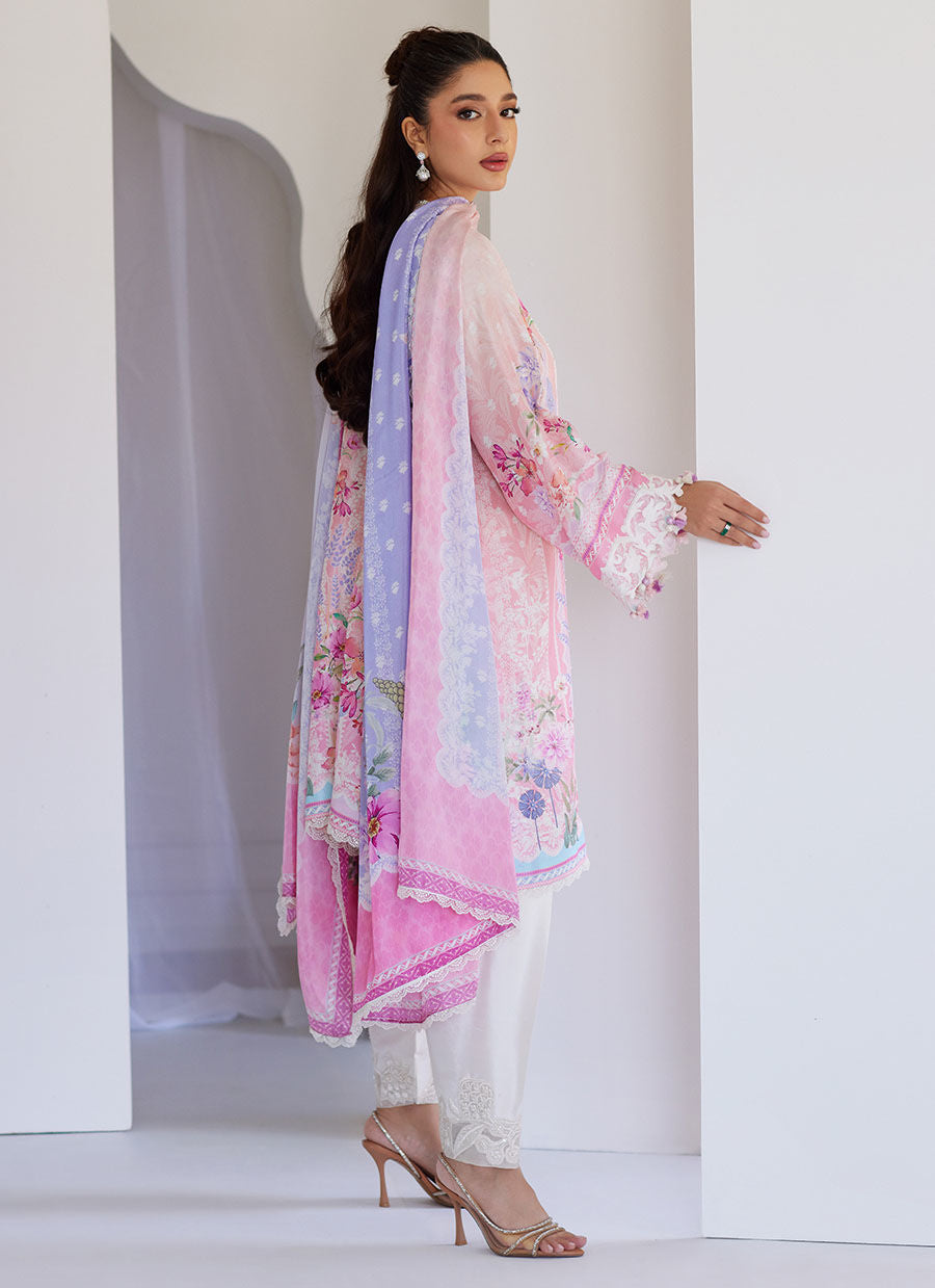 Oddie Pink Shirt And Dupatta