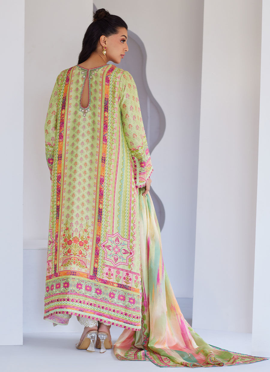 Vesper Kiwi Shirt And Dupatta