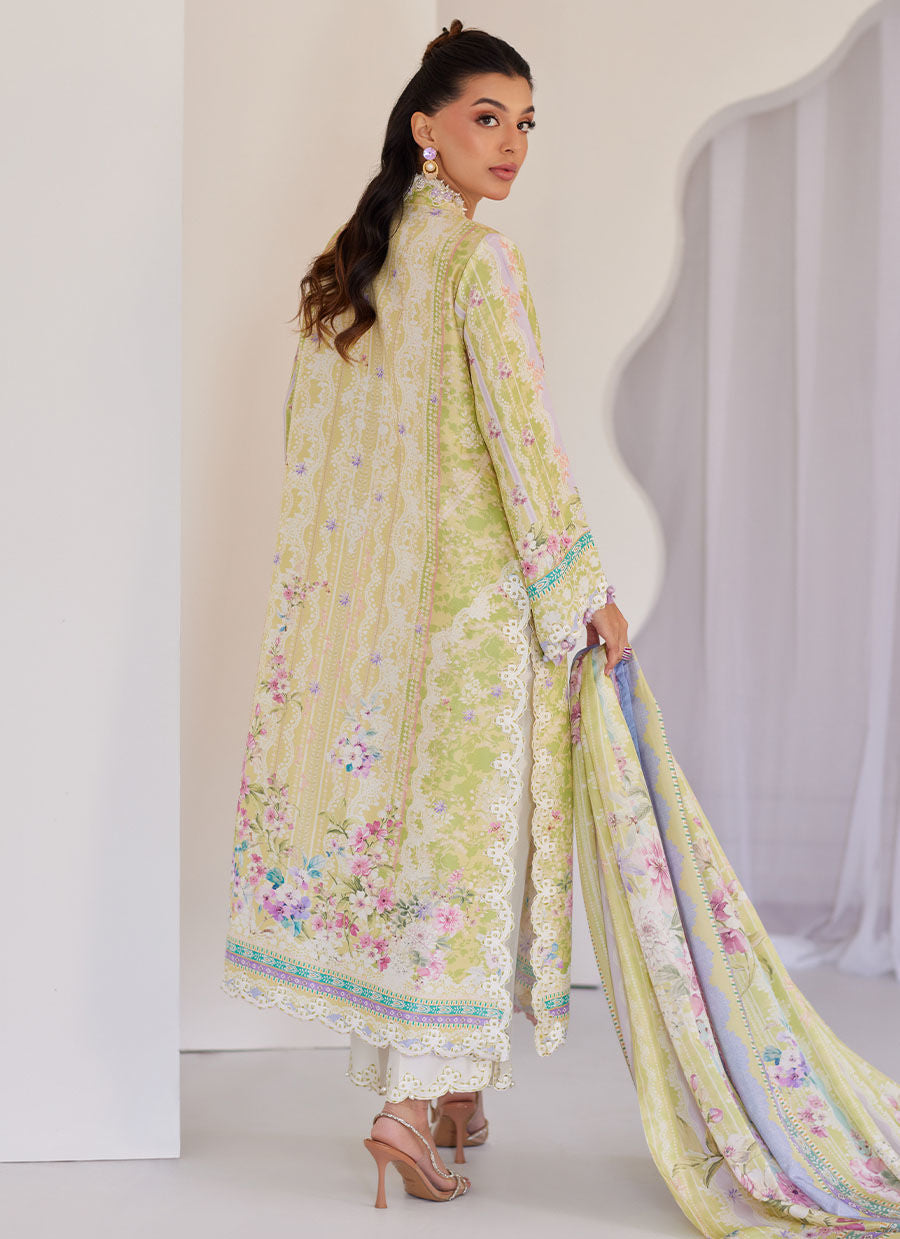Elowyn Kiwi Shirt And Dupatta