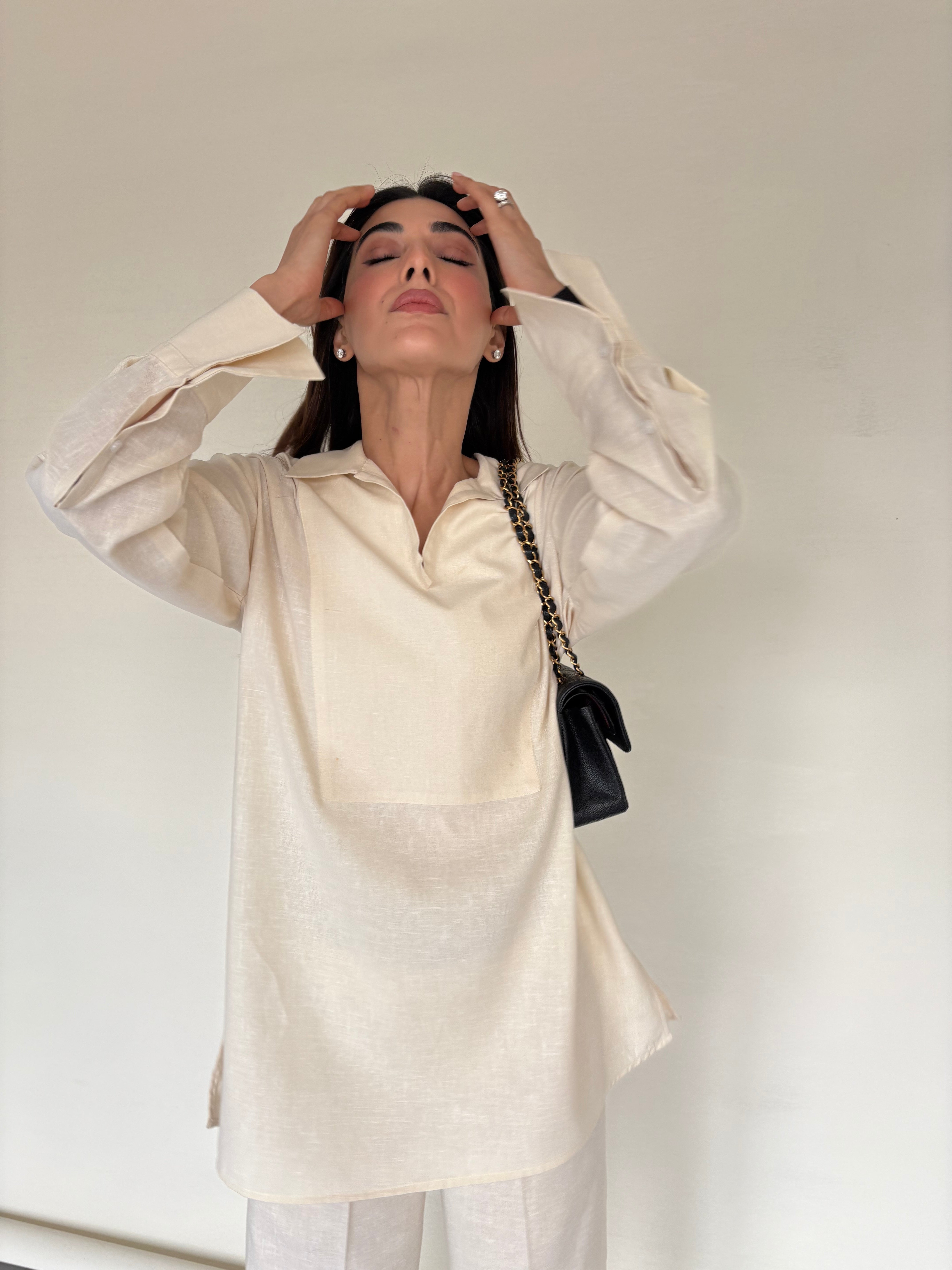 CREAM LINEN WILLOW SET