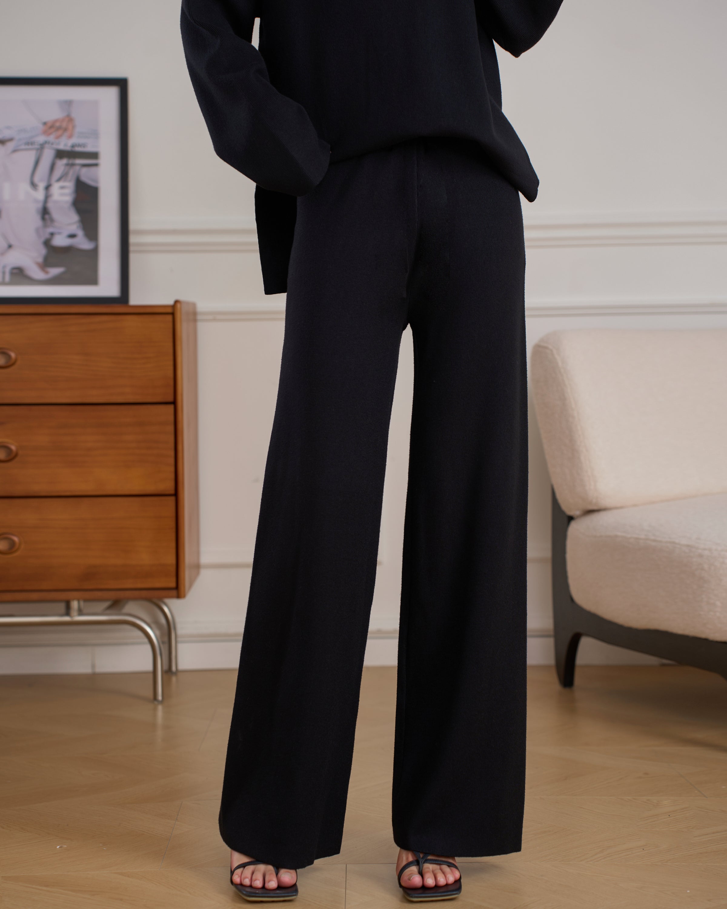 MILI KNIT SUIT BLACK