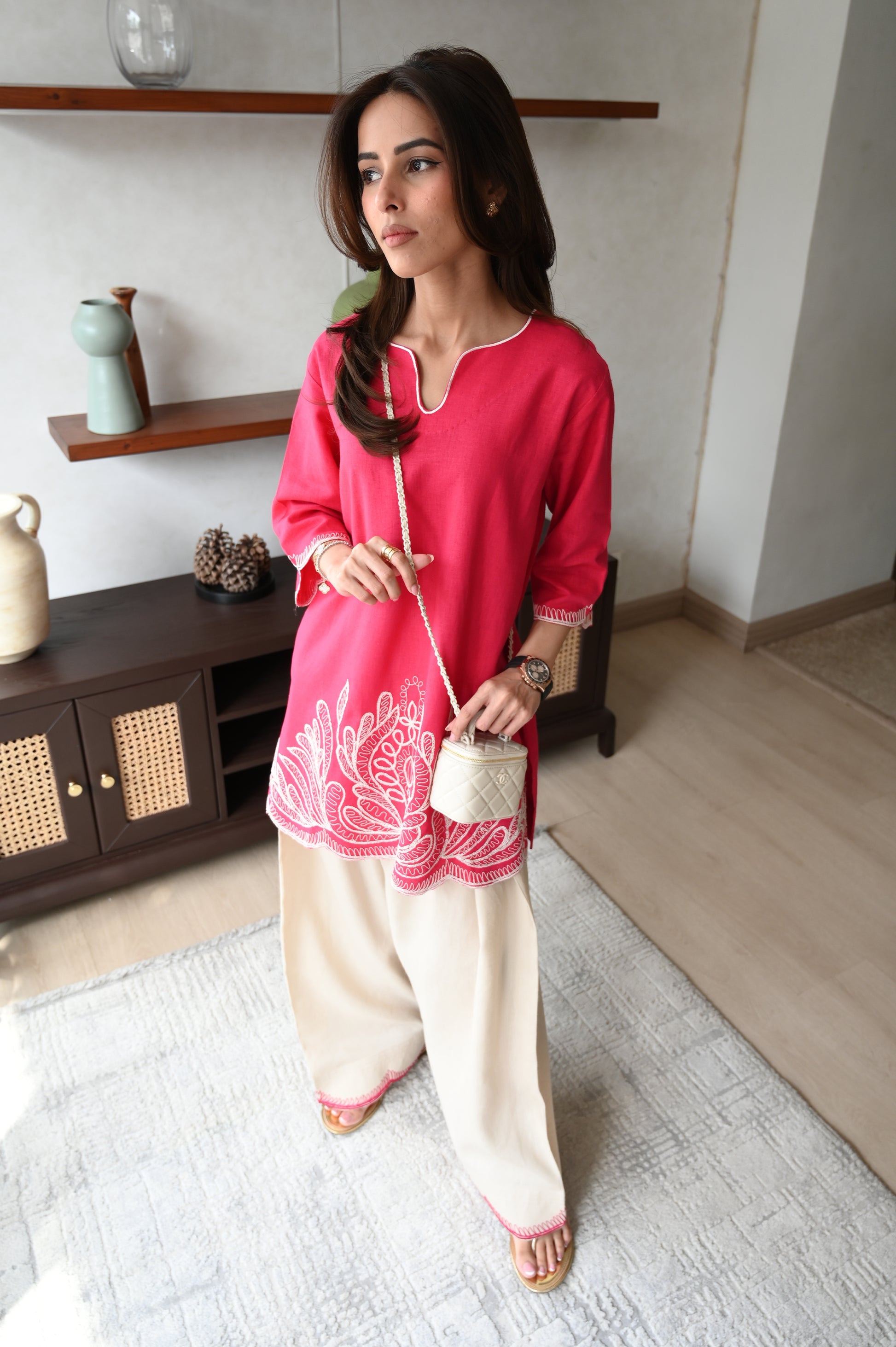 MEHR RANI PINK SET