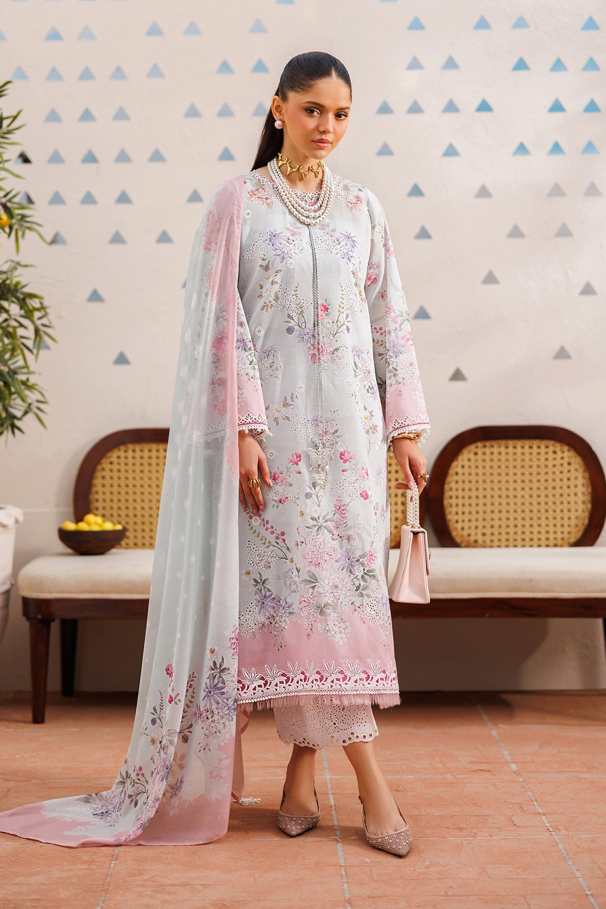 EMBROIDERED LAWN SF-4394