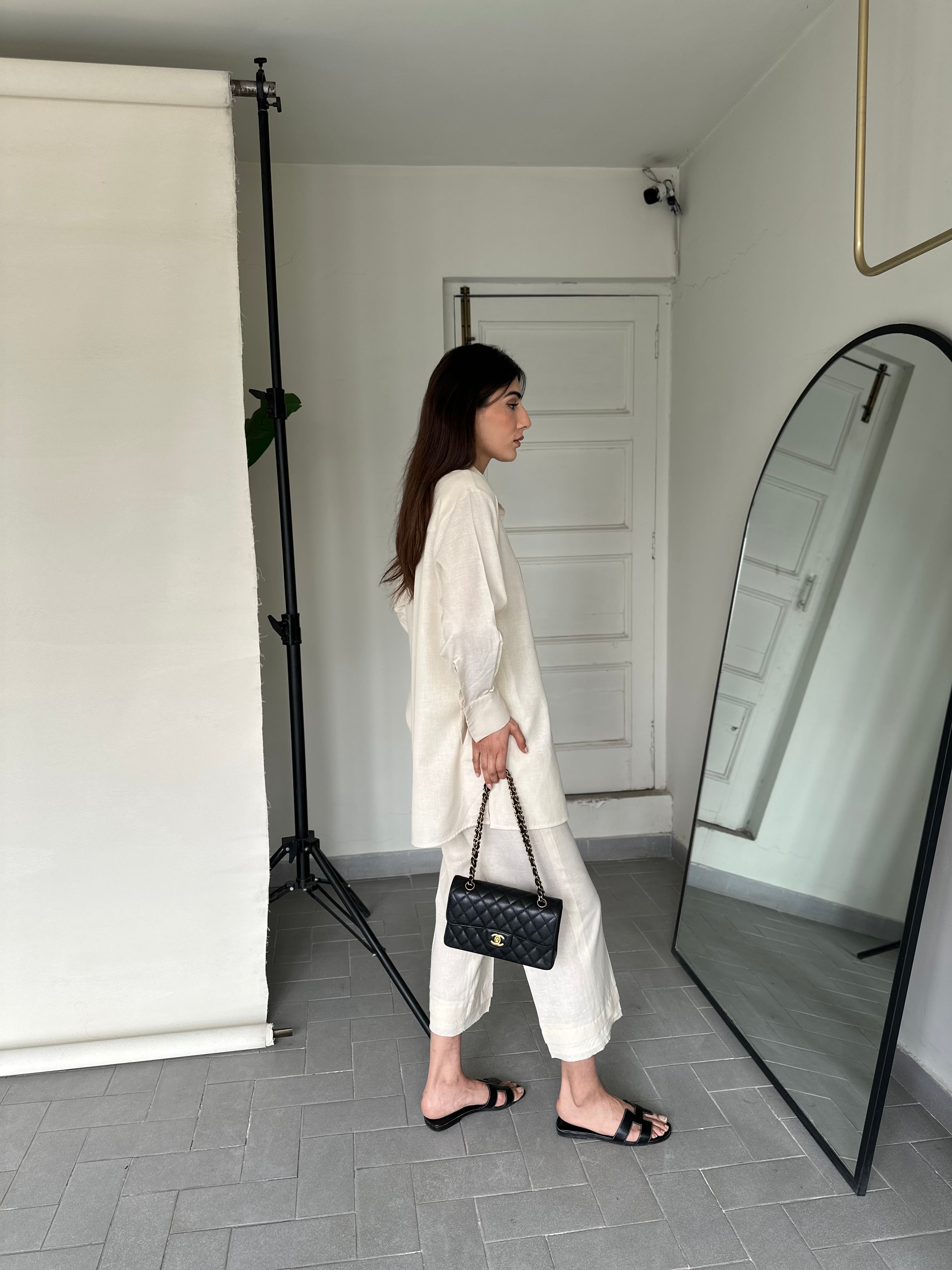 CREAM LINEN WILLOW SET