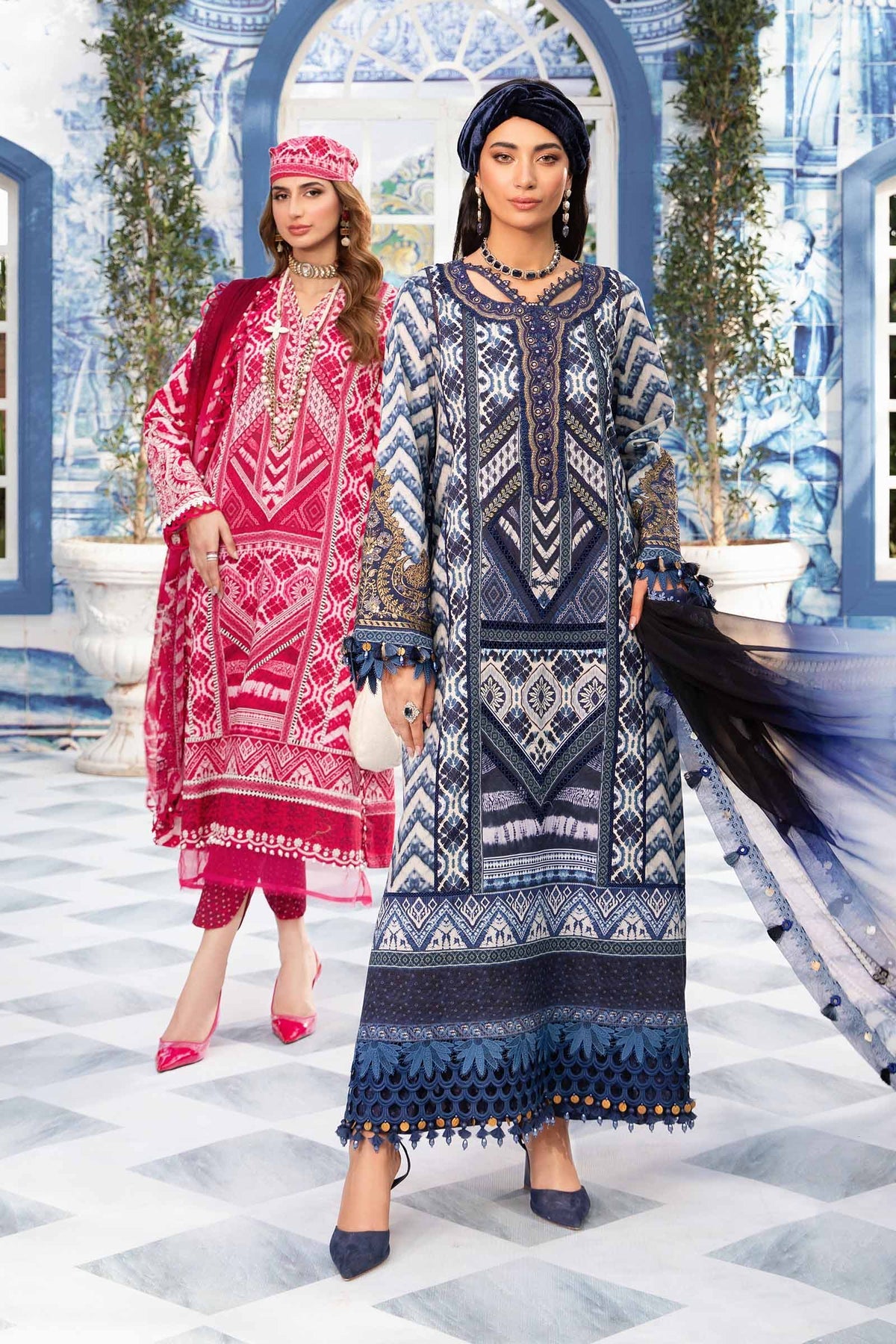 3 PIECE UNSTITCHED PRINTED SUIT | MPT-2208-A