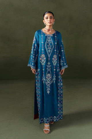 Classic Teal Blue Kaftan (D-02)