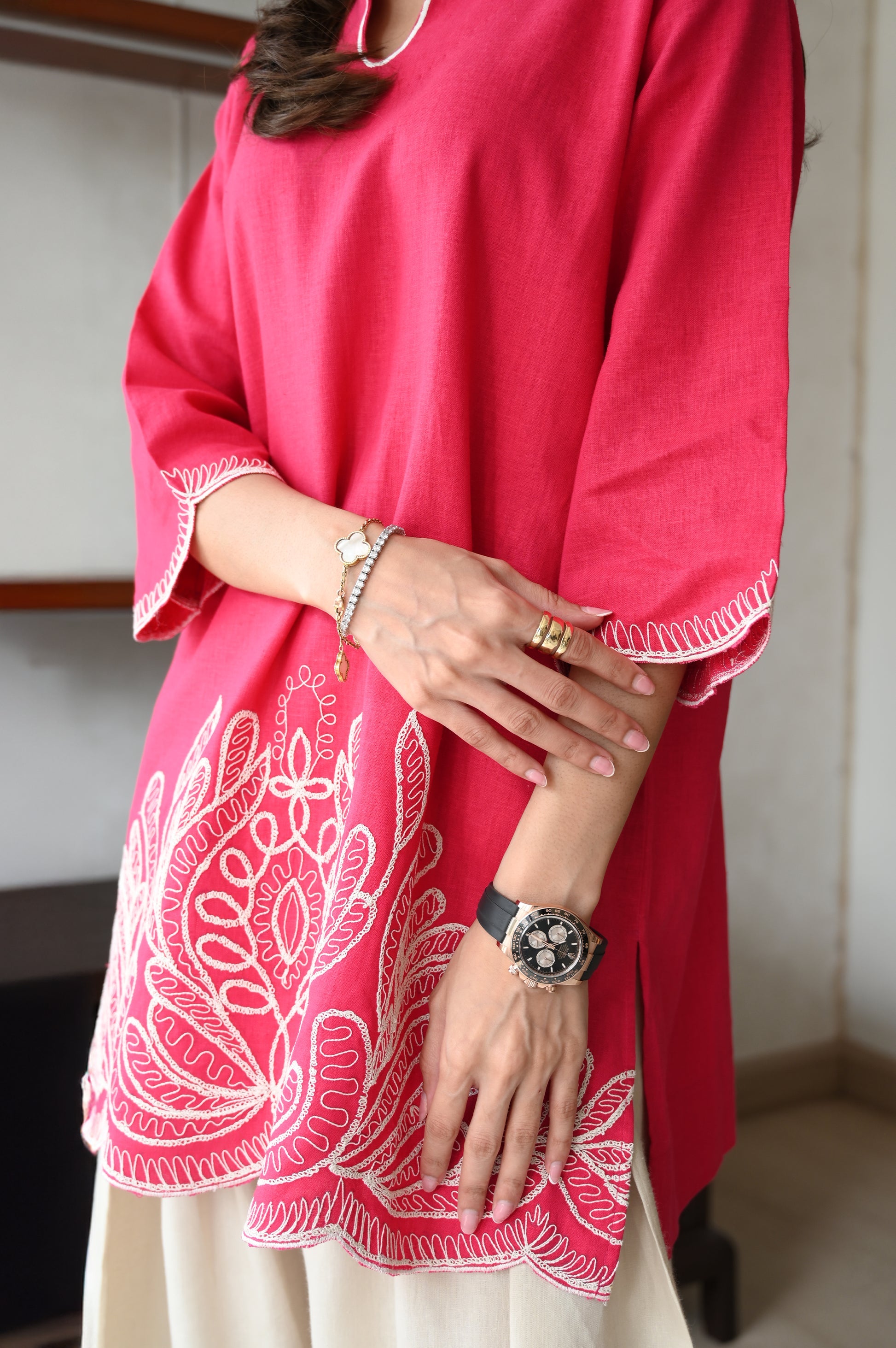 MEHR RANI PINK SET