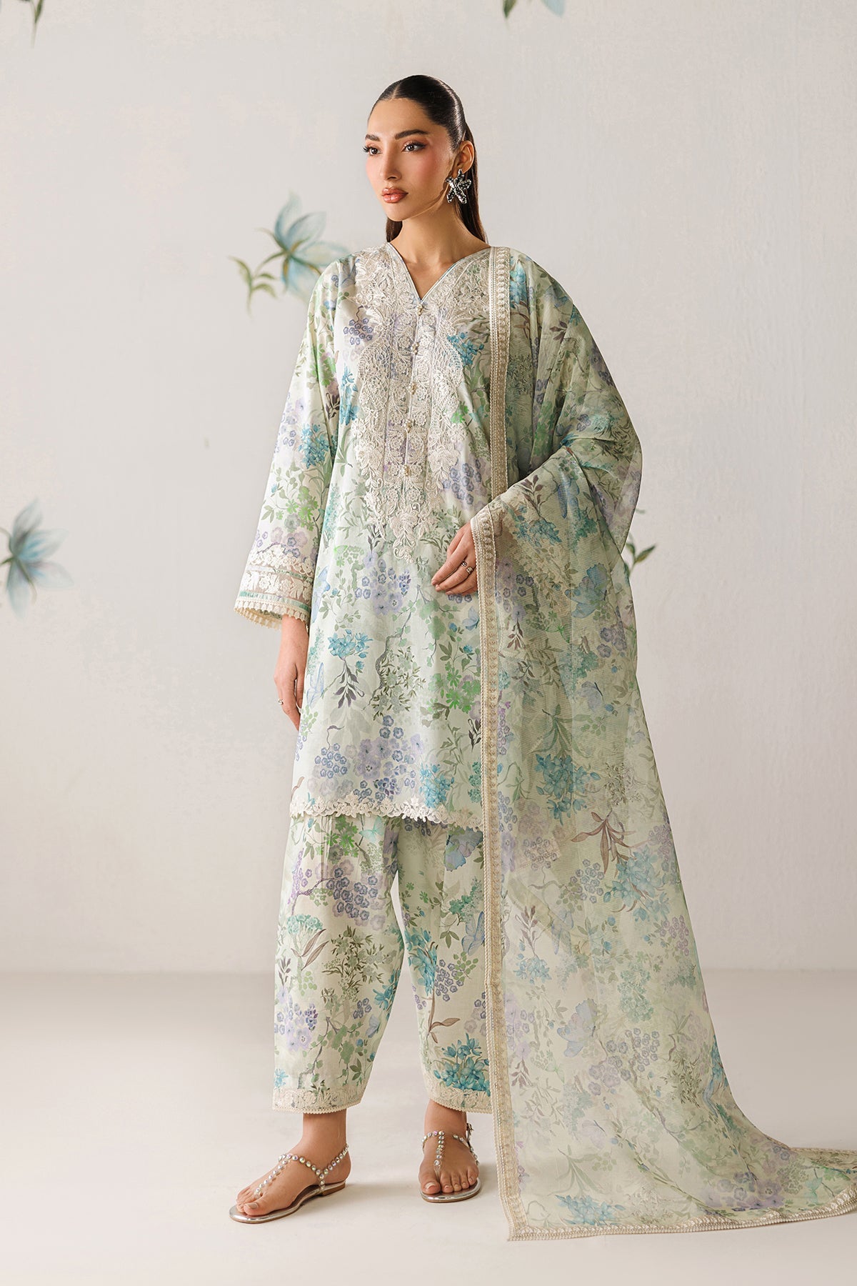 EMBROIDERED LAWN SF-4417