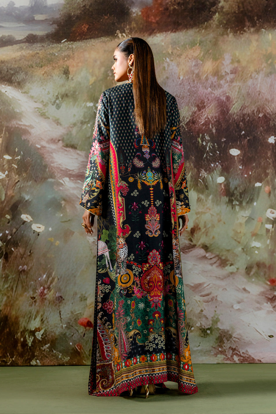 Midnight Meadow Kaftan (D-11)