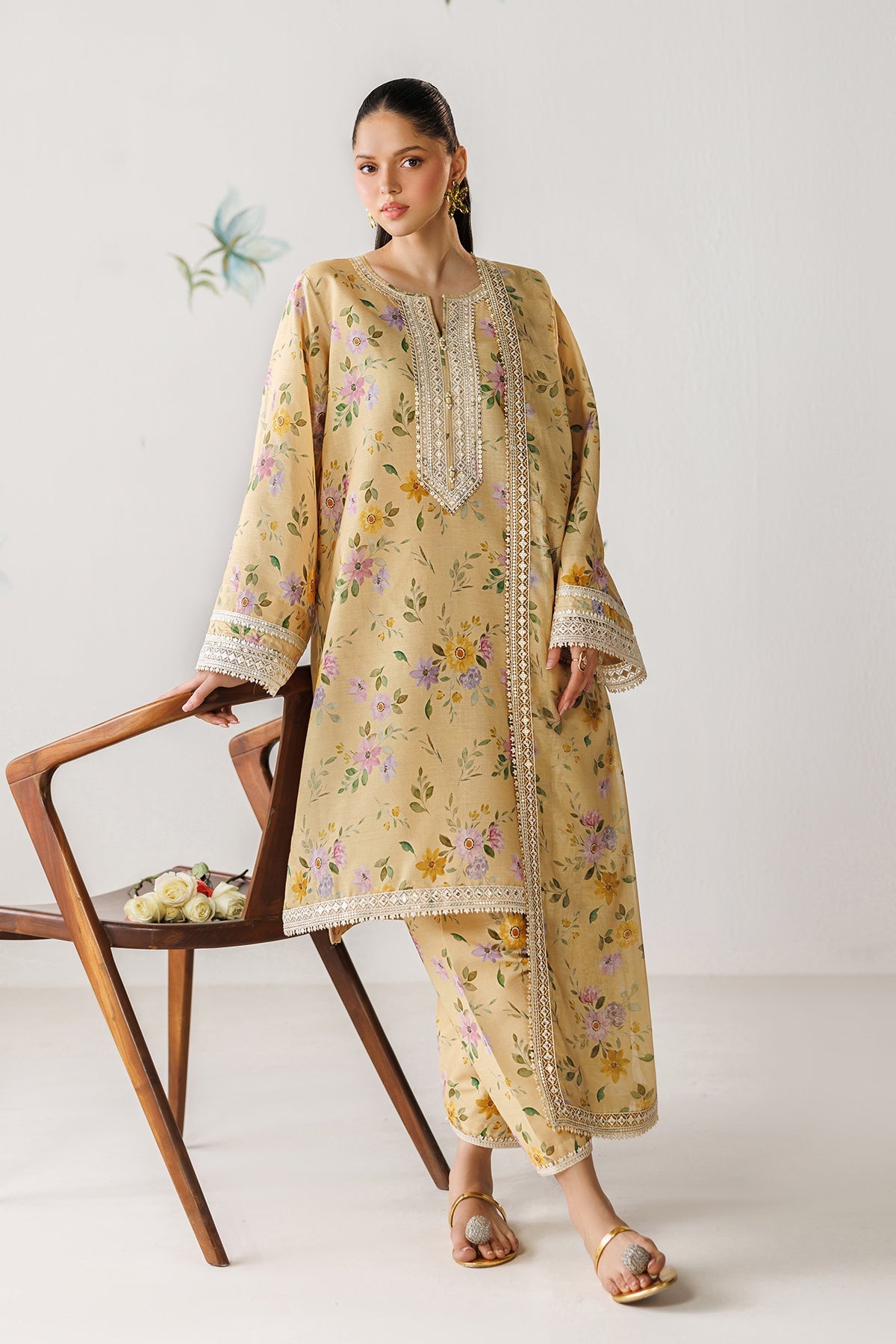 EMBROIDERED LAWN SF-4416