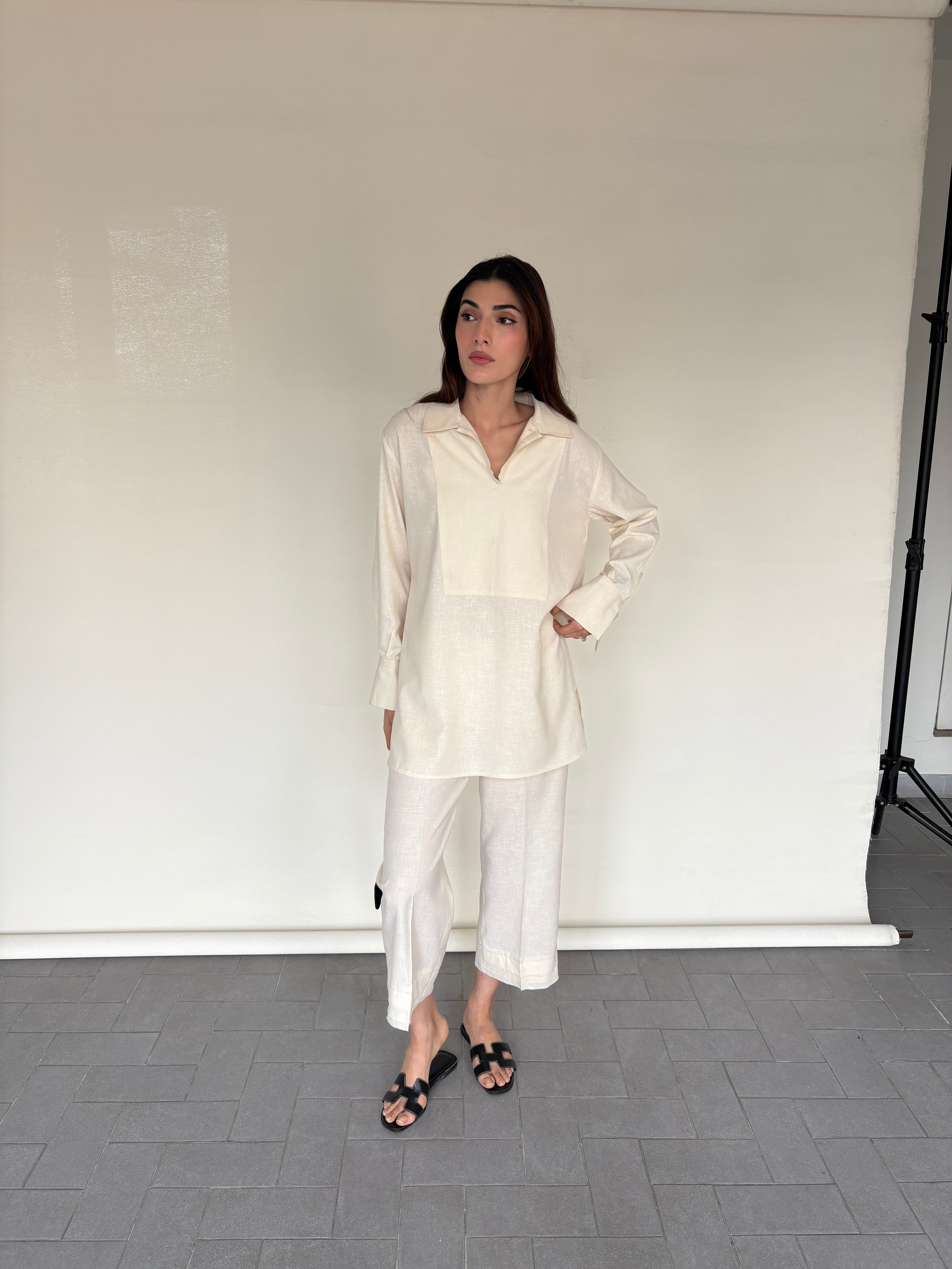 CREAM LINEN WILLOW SET