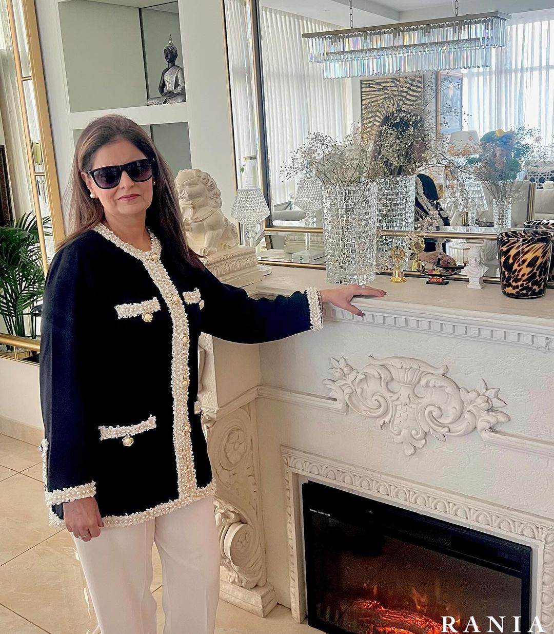 Monochrome Heavy Georgette Shirt