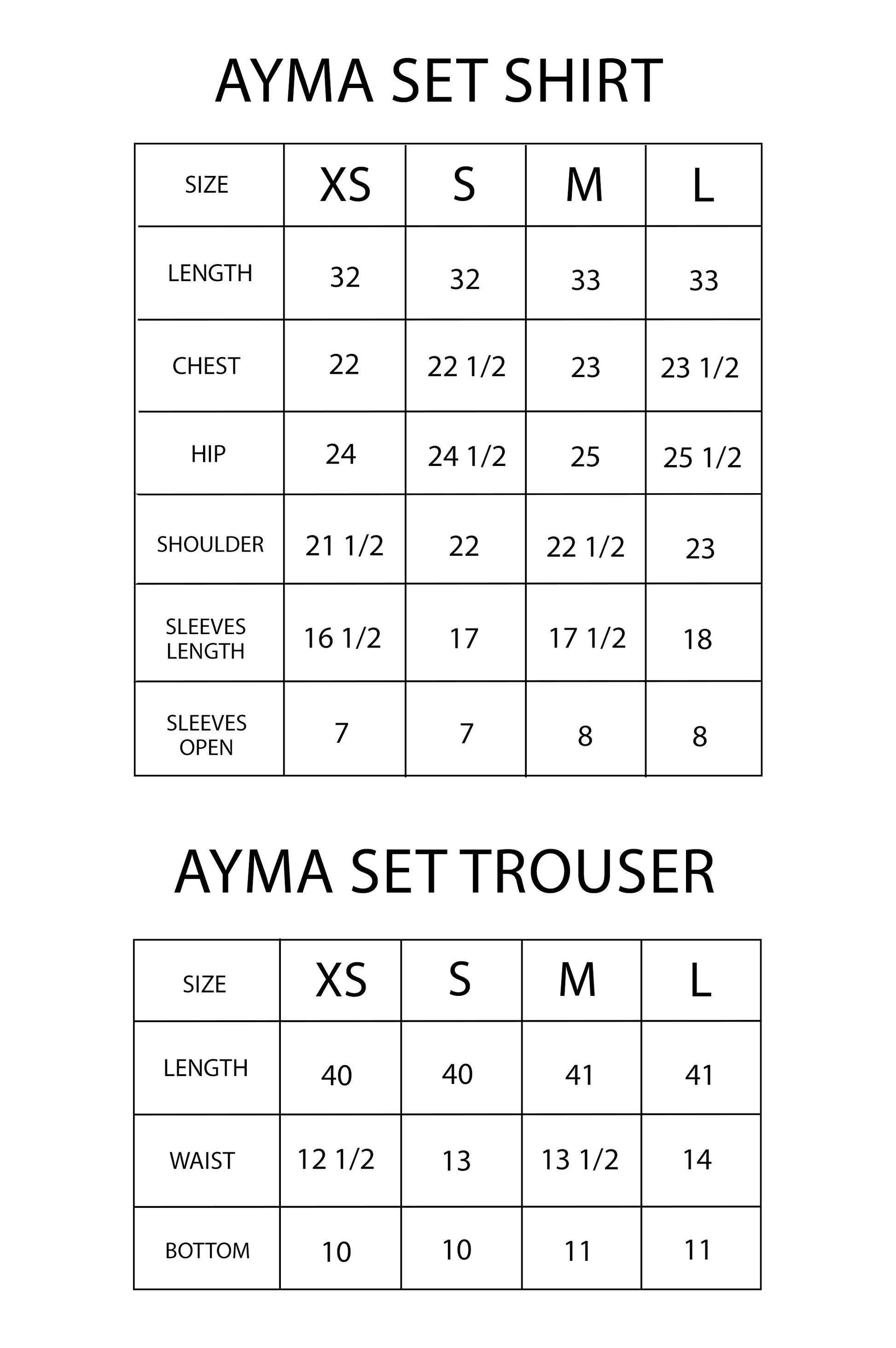 AYMA SET