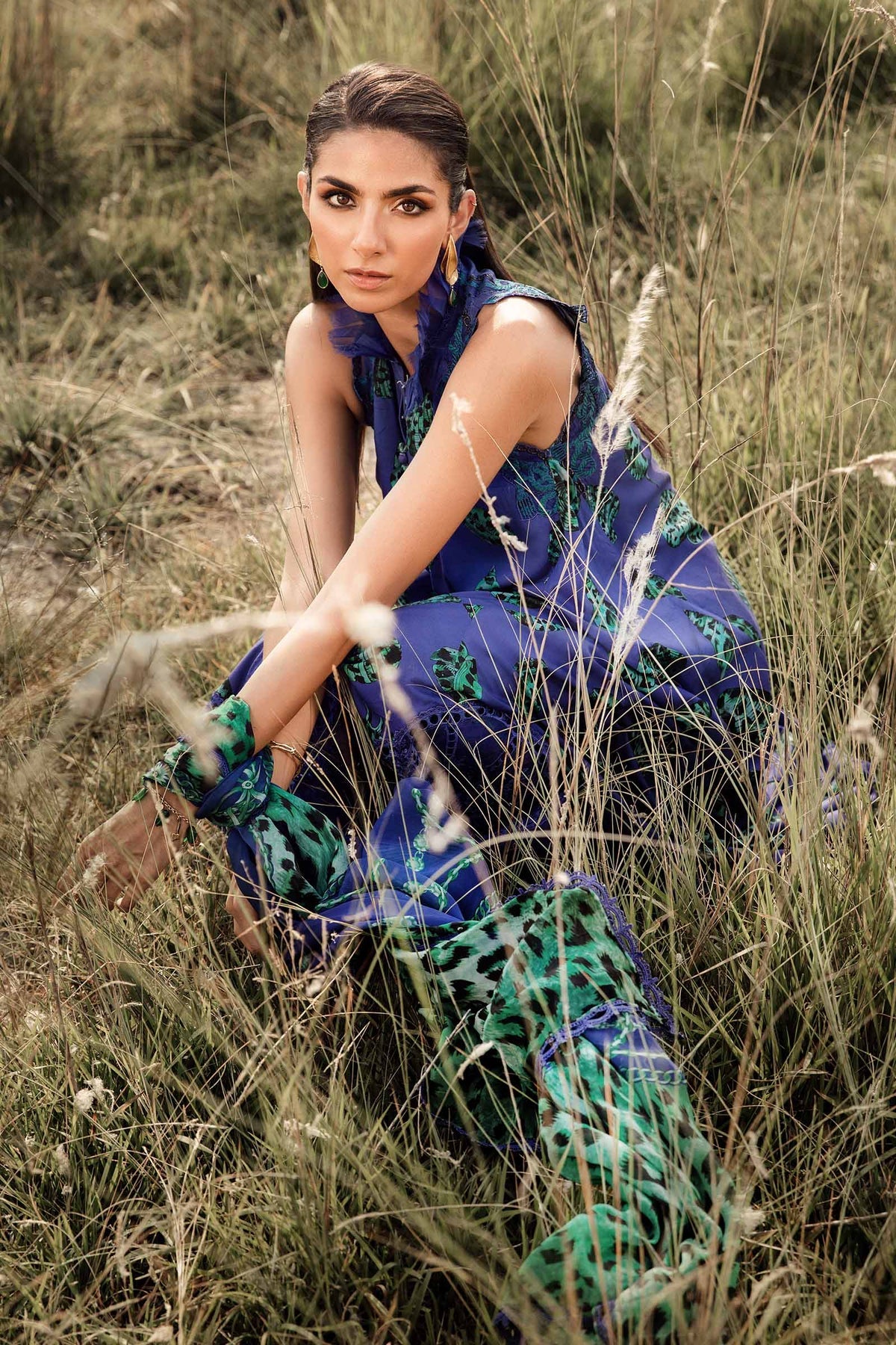 MARIA.B - 3 Piece Unstitched Printed Linen Suit | MPT-2410-A