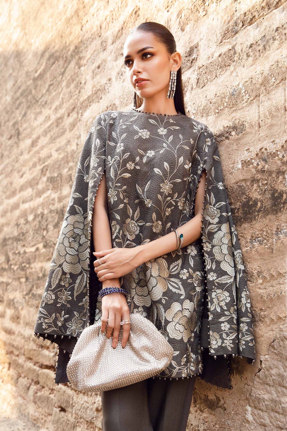 MARIA.B - 3 Piece Unstitched Printed Linen Suit | MPT-2408-B