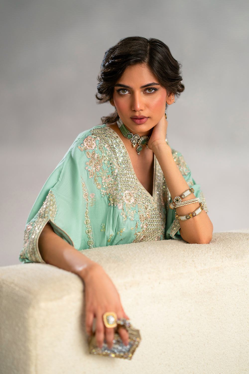 EMBROIDERED KAFTAN
