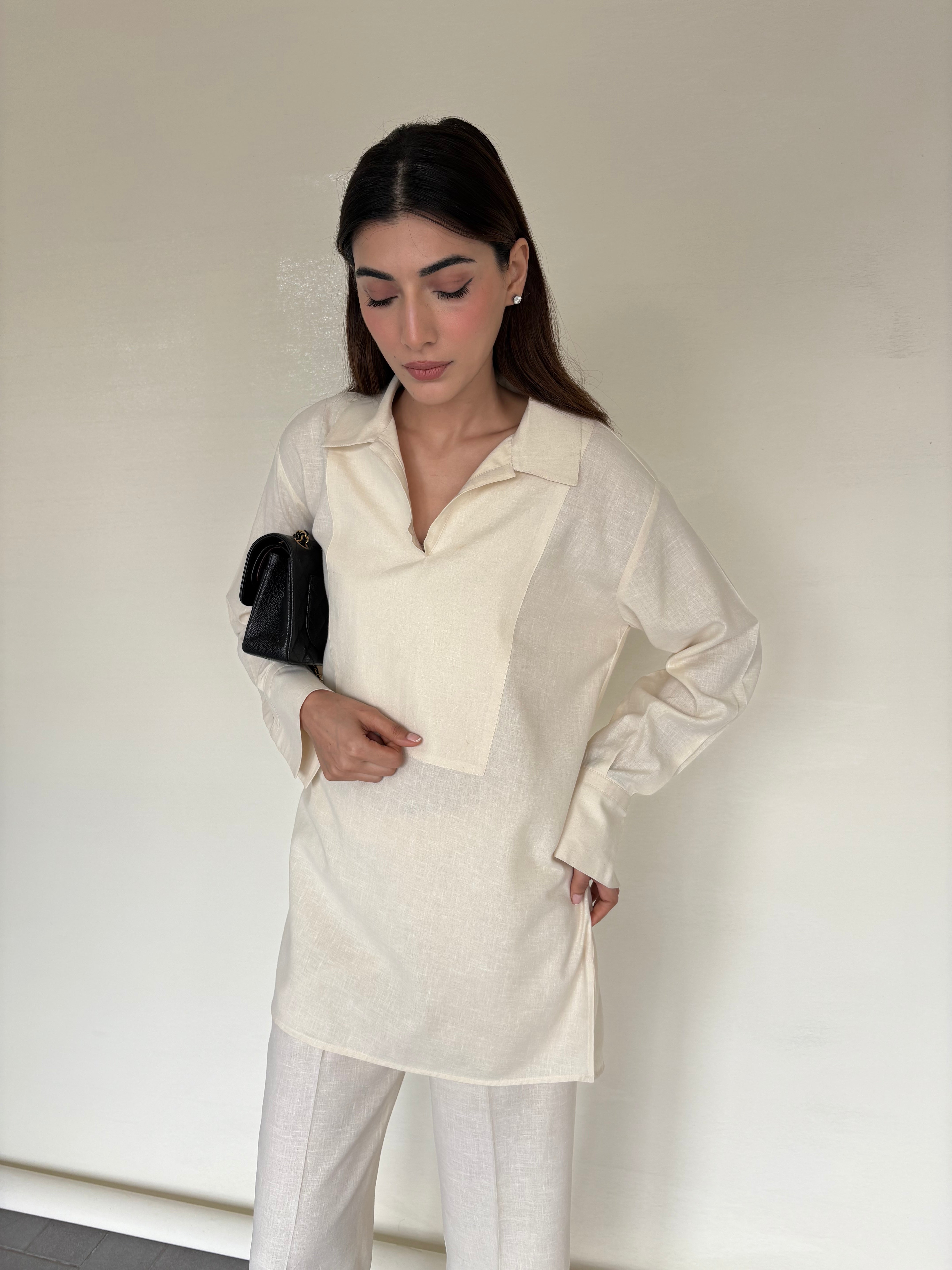 CREAM LINEN WILLOW SET