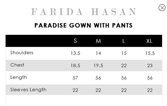 PARADISE GOWN WITH PANTS