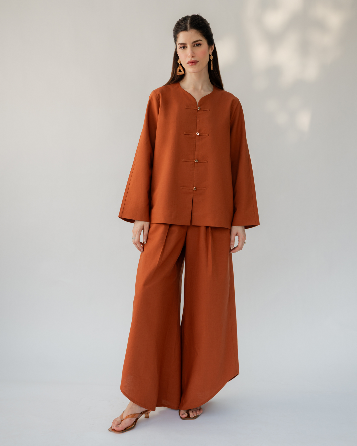 HERMES ORANGE SLOANE SET