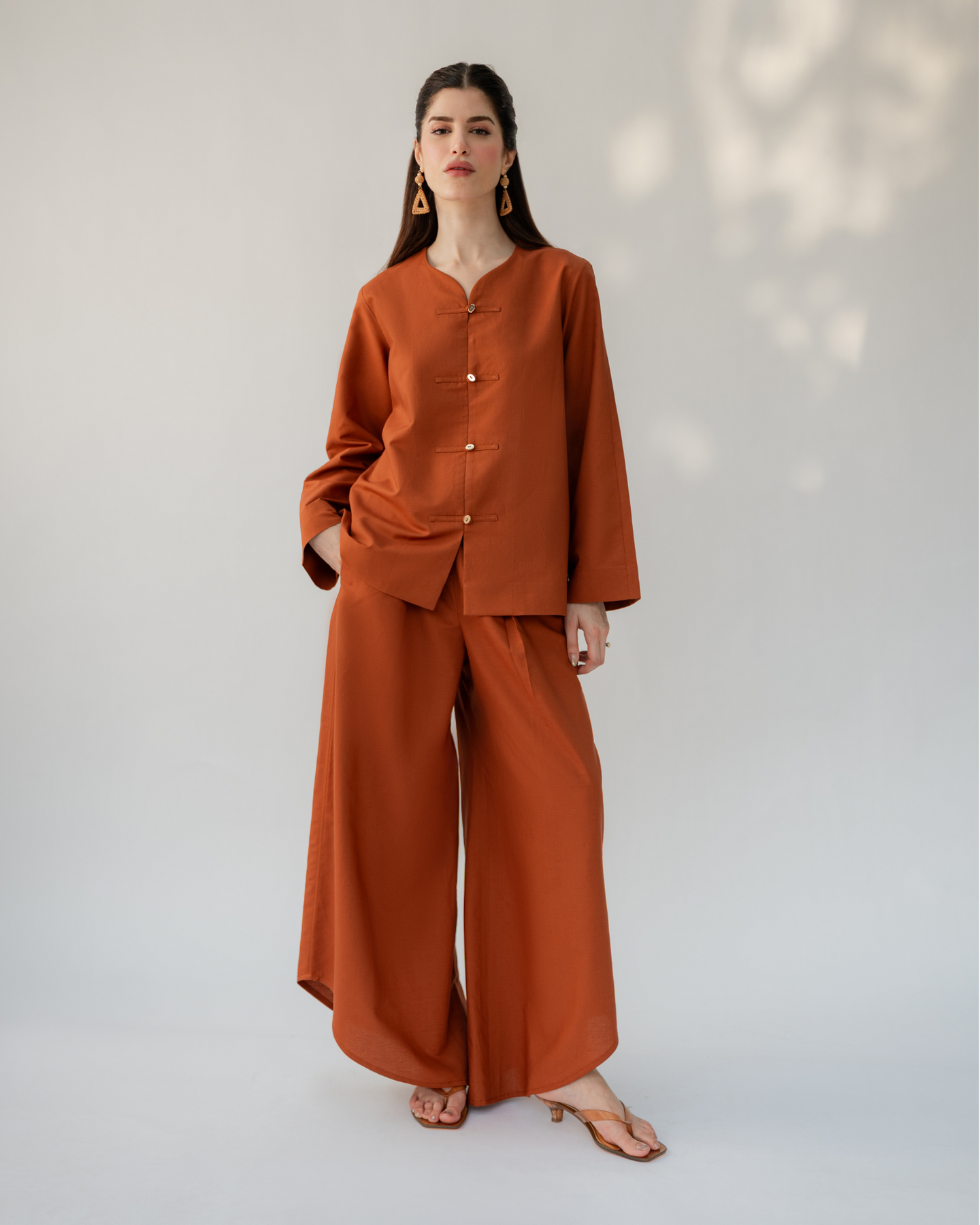 HERMES ORANGE SLOANE SET