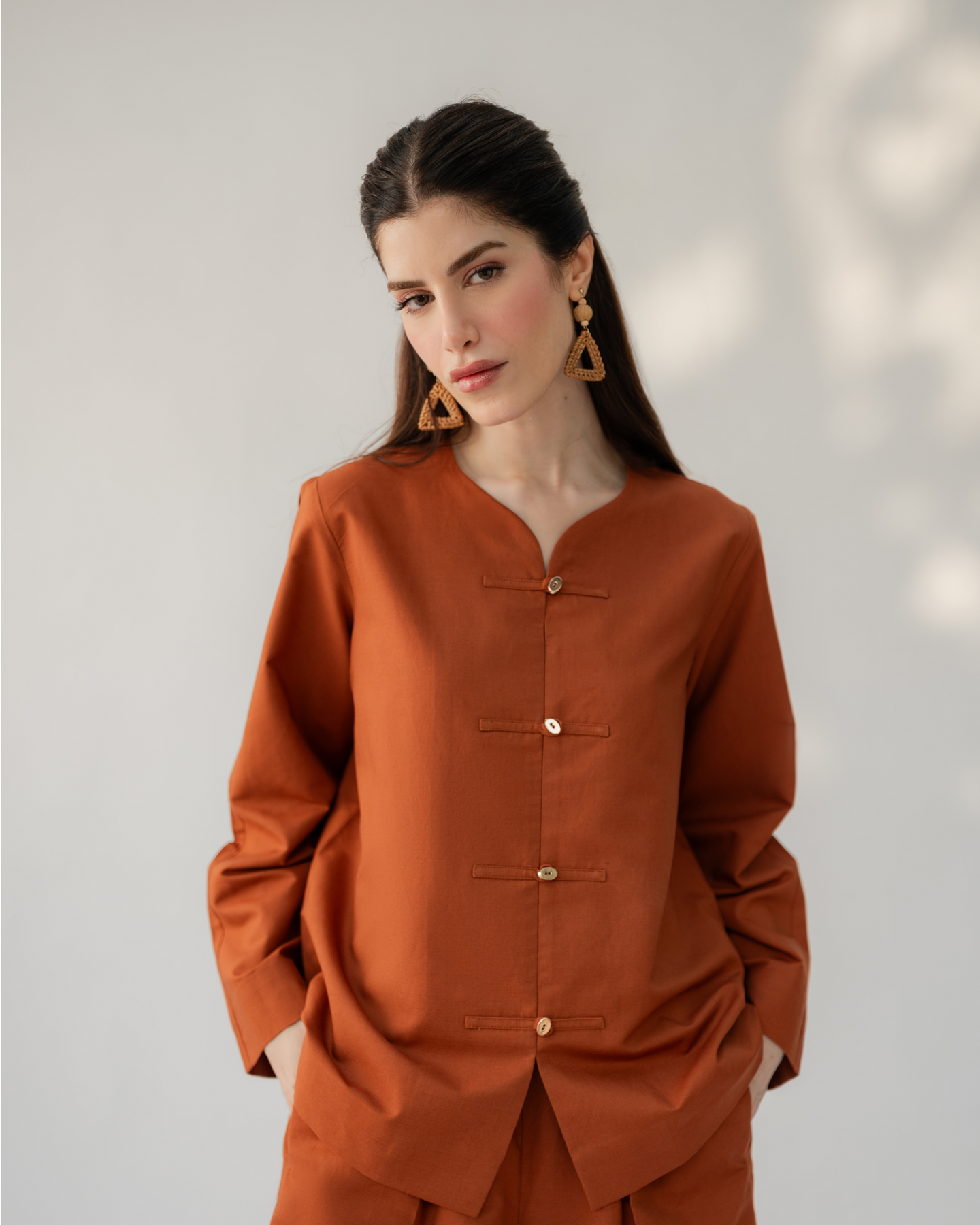 HERMES ORANGE SLOANE SET