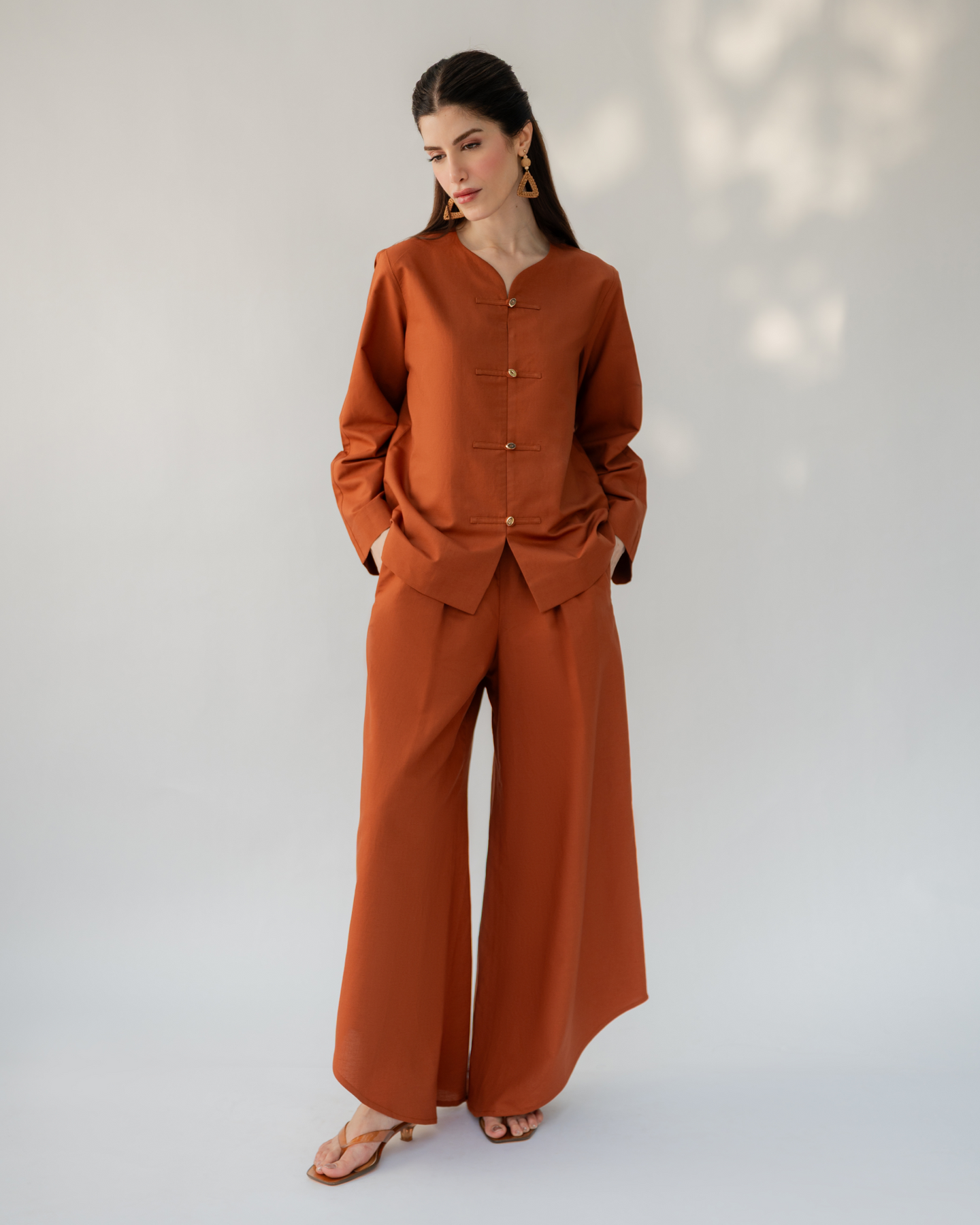 HERMES ORANGE SLOANE SET