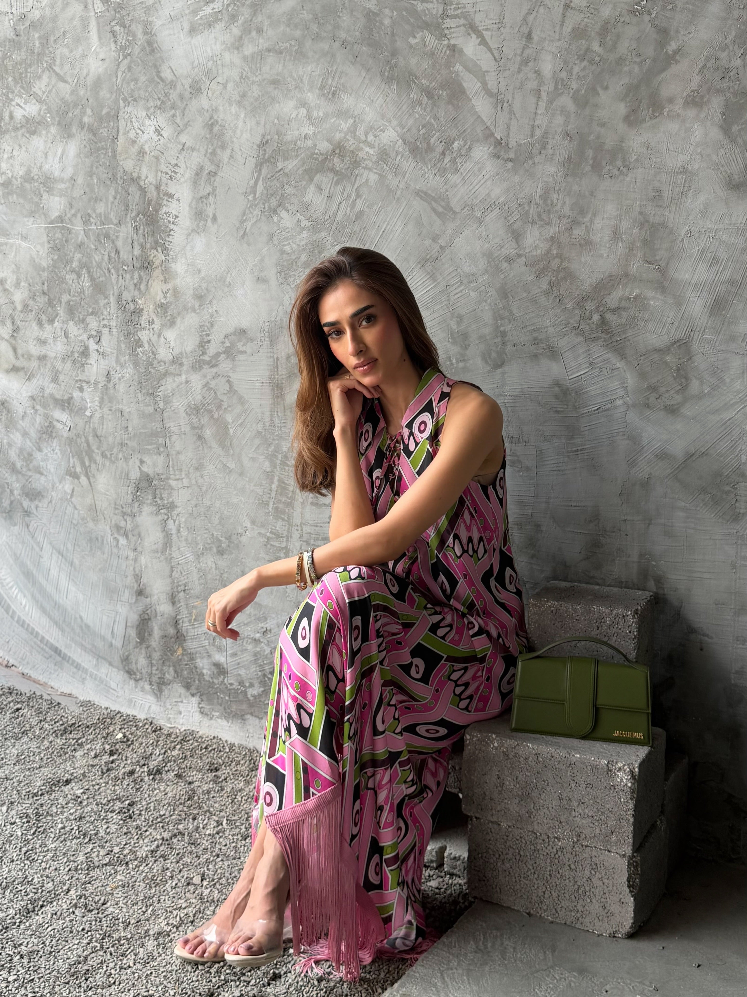 RANIA PINK KAFTAN