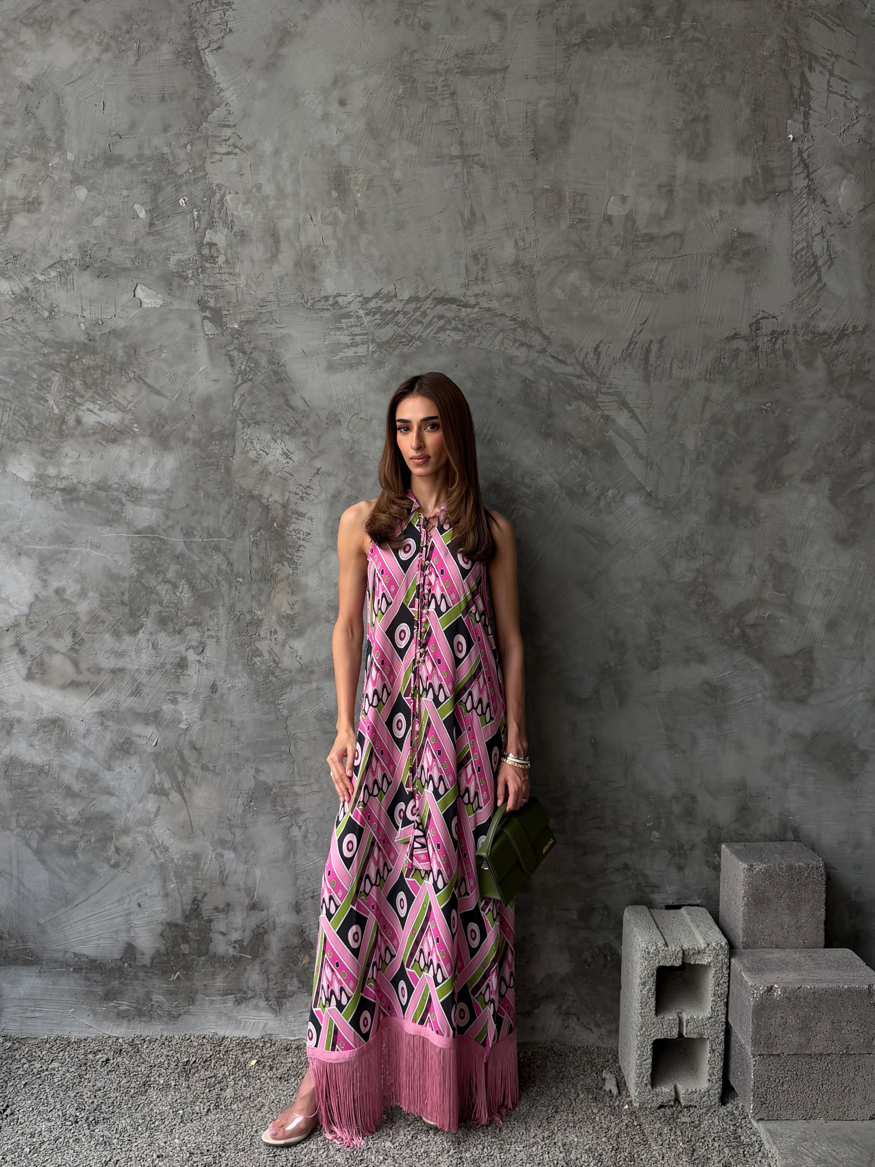 RANIA PINK KAFTAN