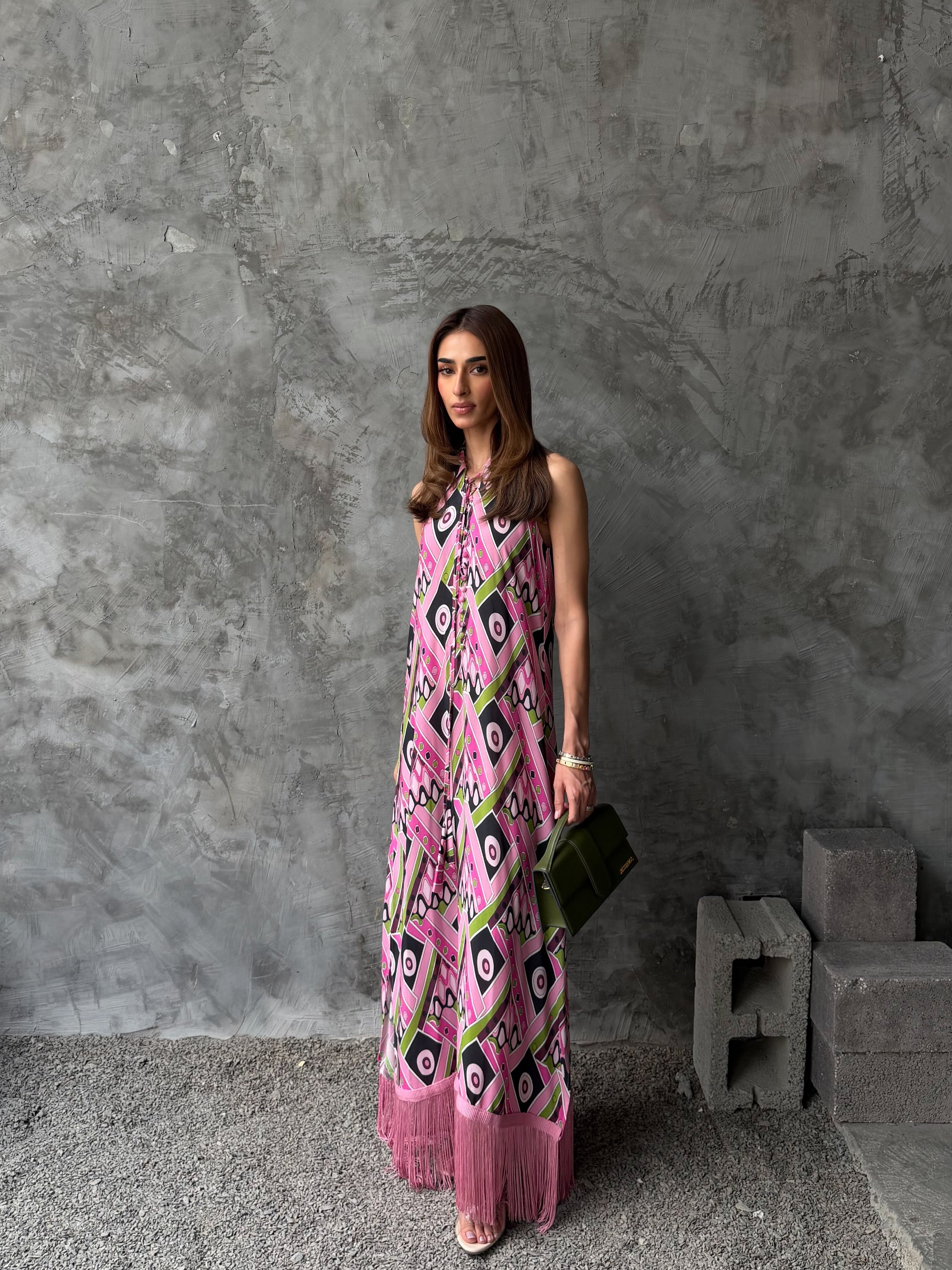 RANIA PINK KAFTAN