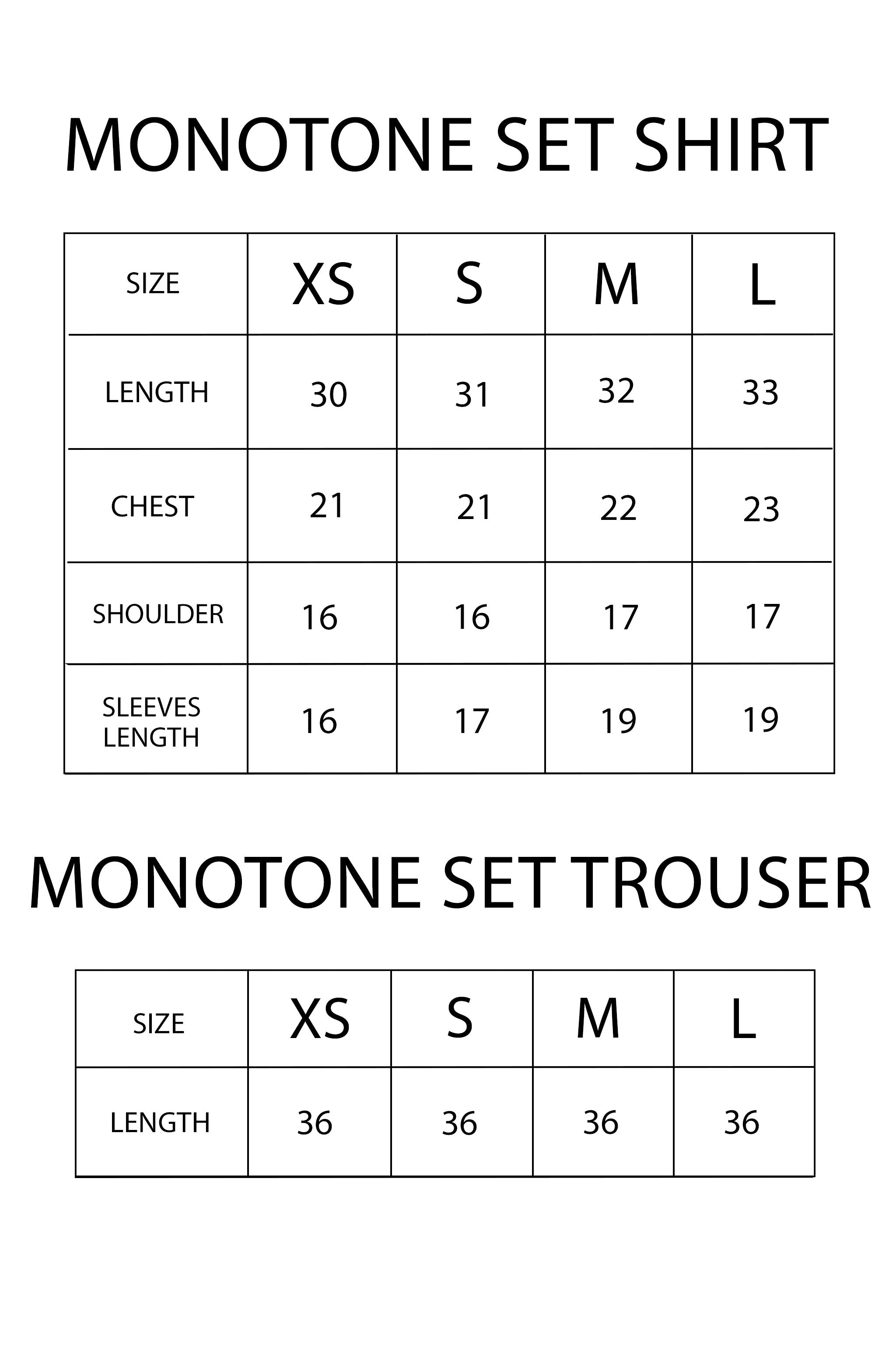 MONOTONE SET