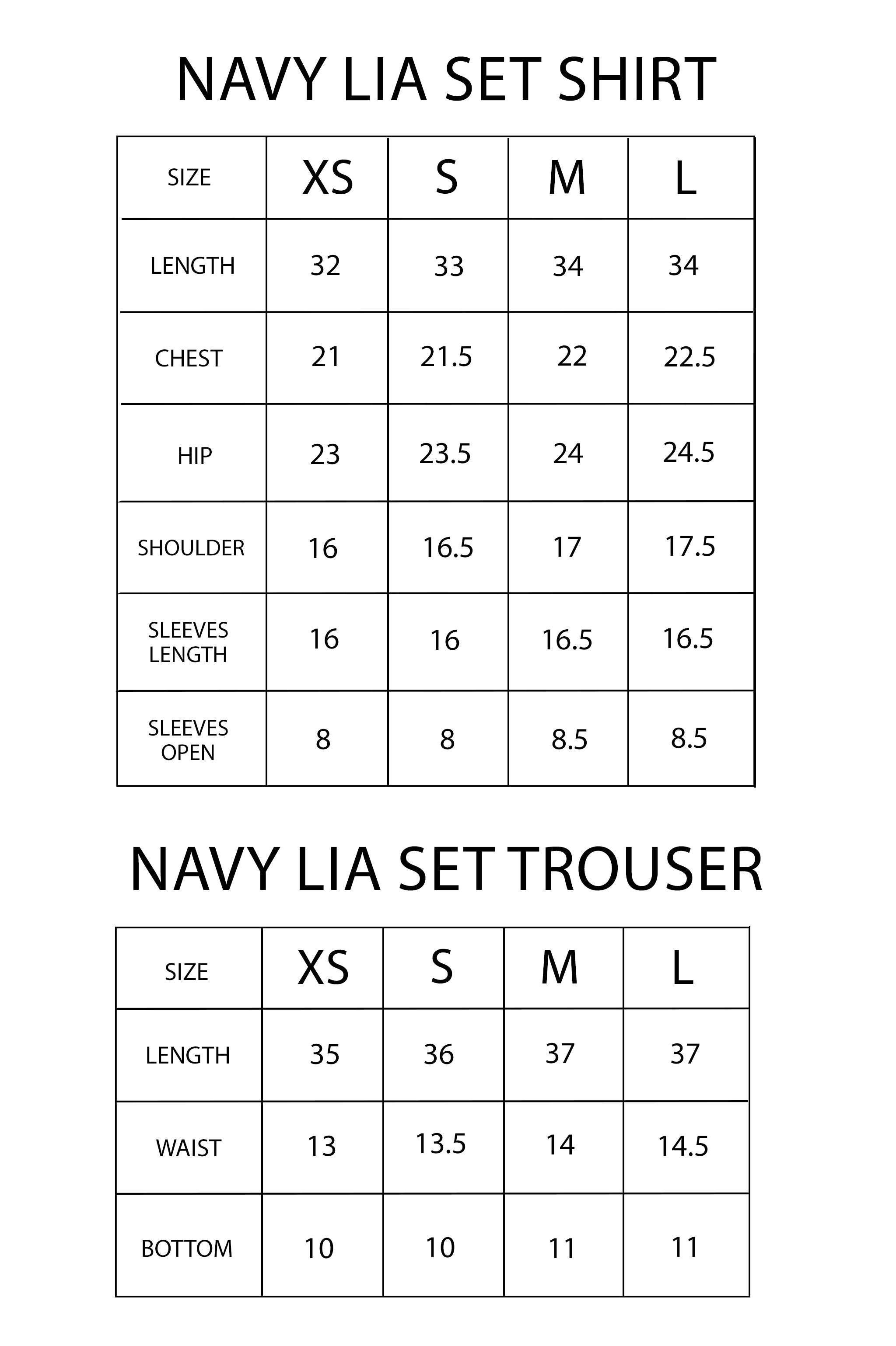 LAPRET RTS - NAVY LIA SET