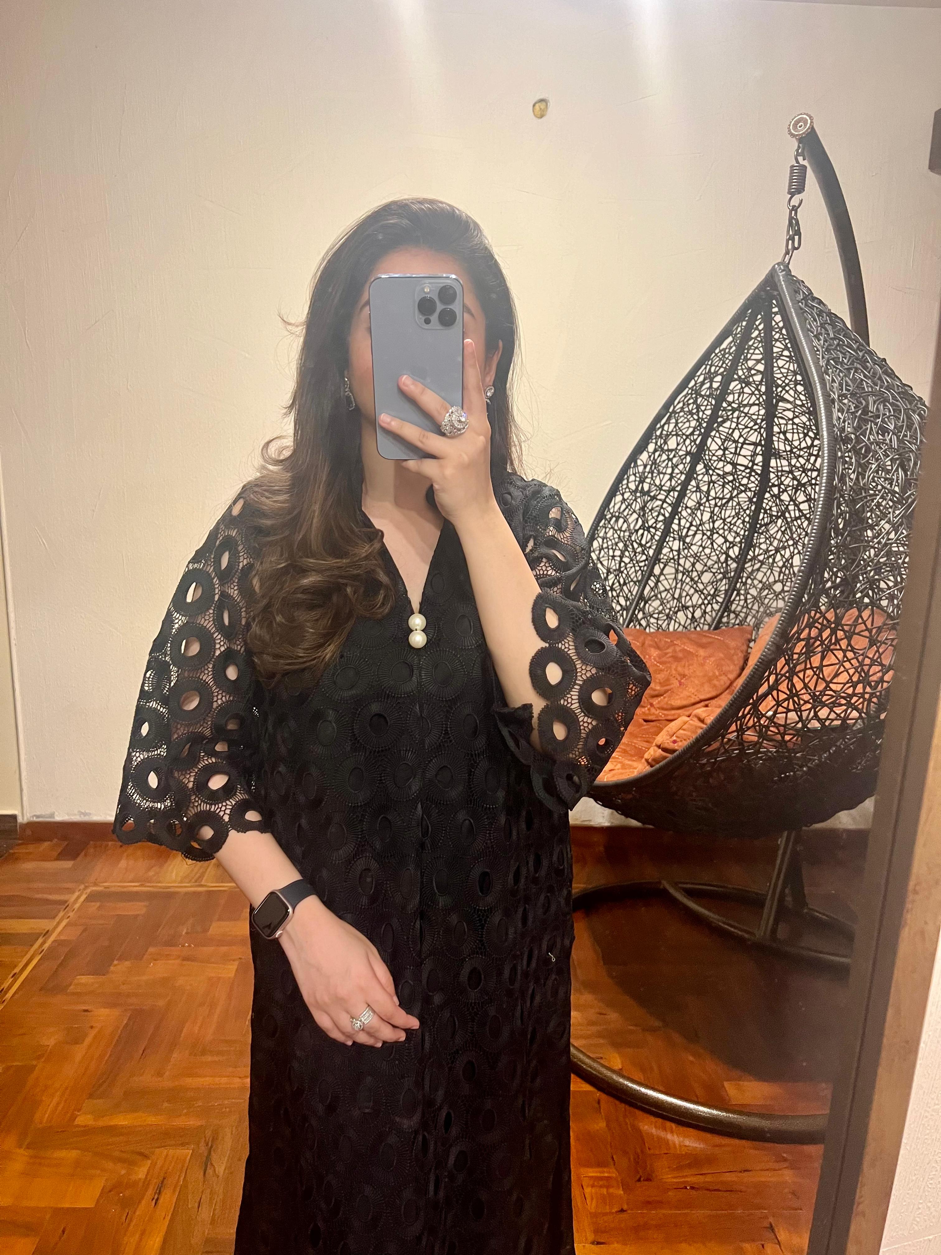 Cutwork Shirt With Slip