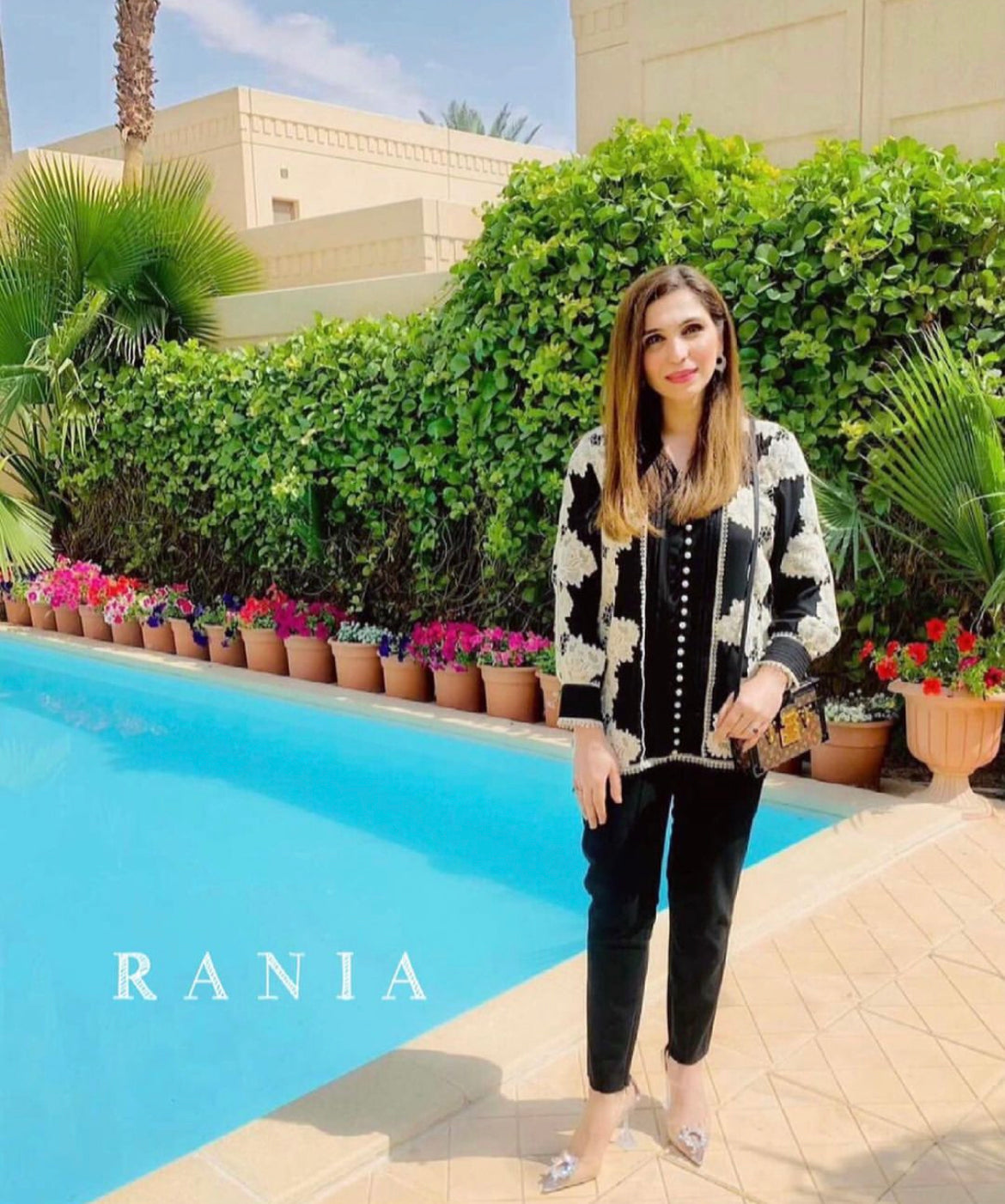 RANIA CLOTHING SHIRT - BLACK AND WHITE