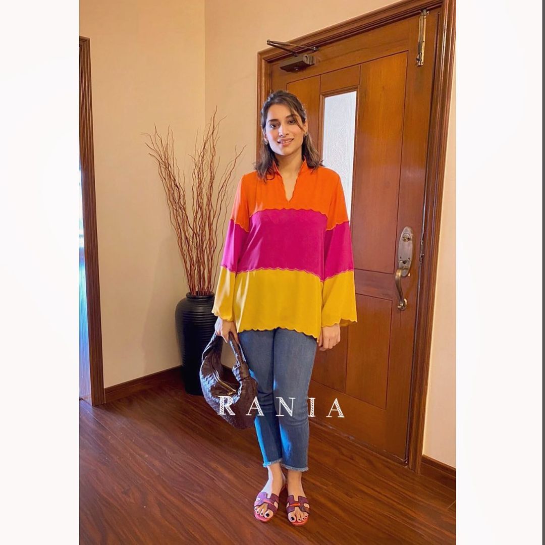 RANIA CLOTHING SHIRT - COLORBLOCKED
