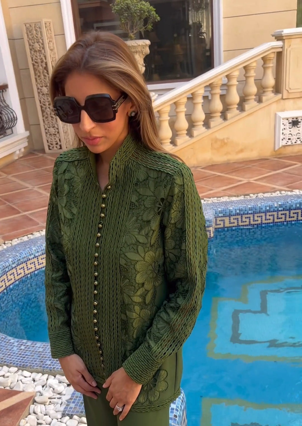 RANIA CLOTHING SHIRT - PEARL FLORAL SHIRT