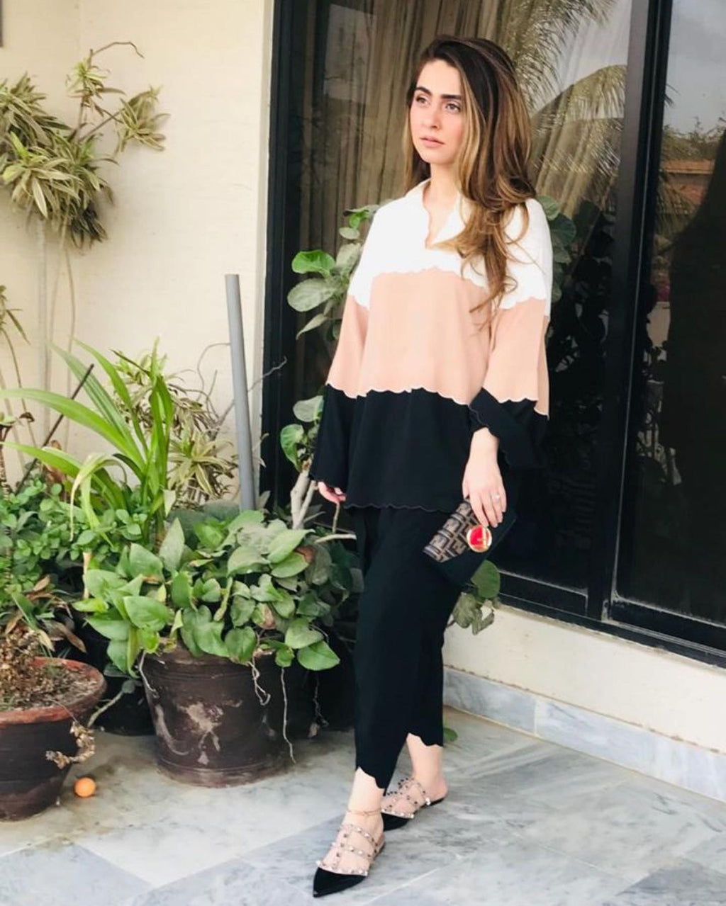 RANIA CLOTHING SHIRT - COLORBLOCKED