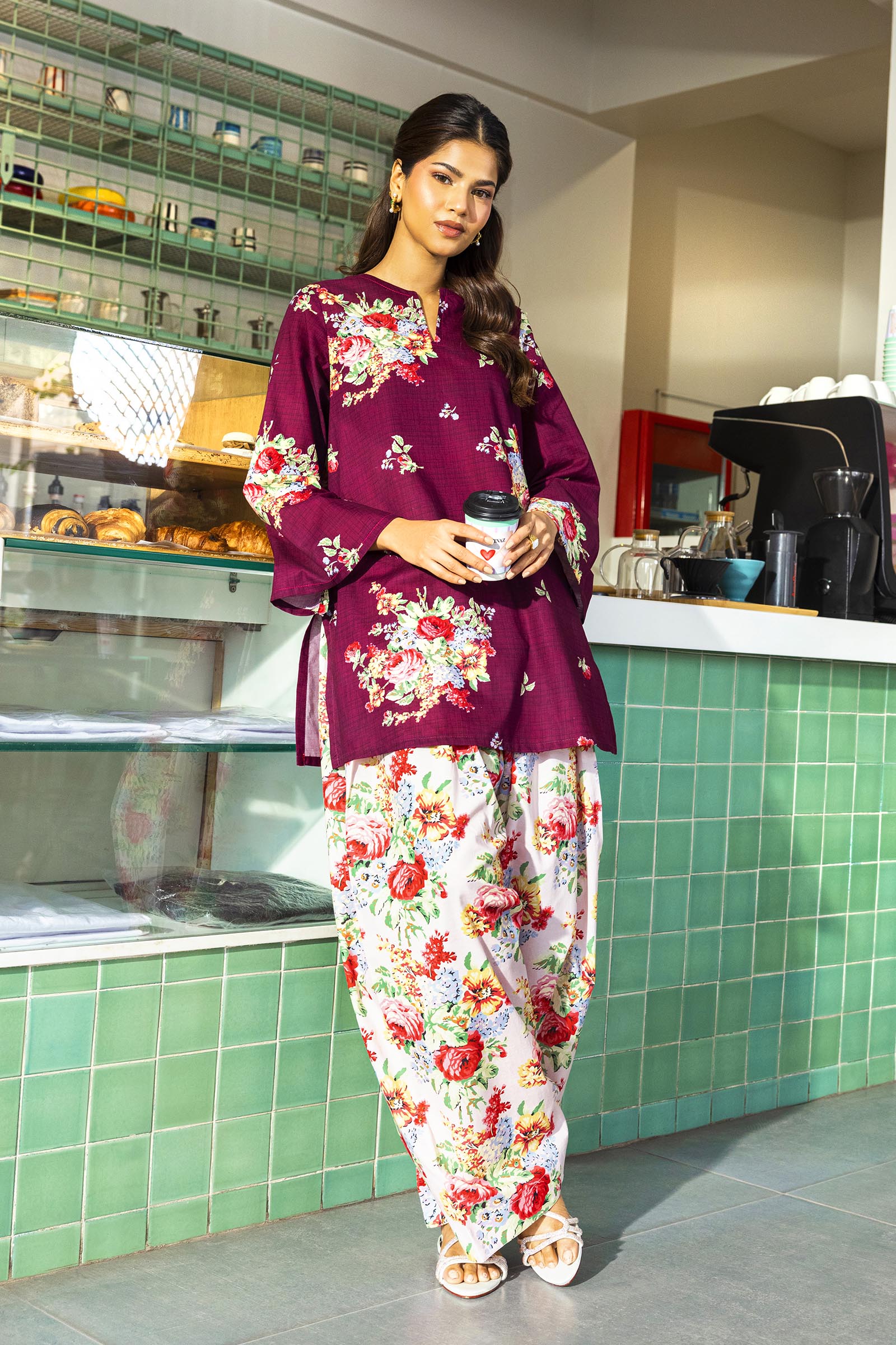 Stitched Printed Lawn Shirt + Shalwar - SS26BSP161P2T