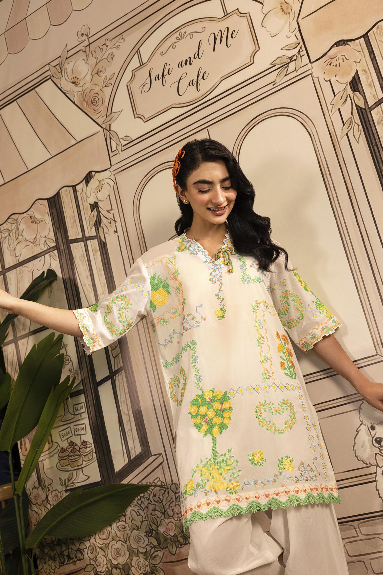 Stitched Embroidered Lawn Shirt+ Shalwar - SS26SM054P2T