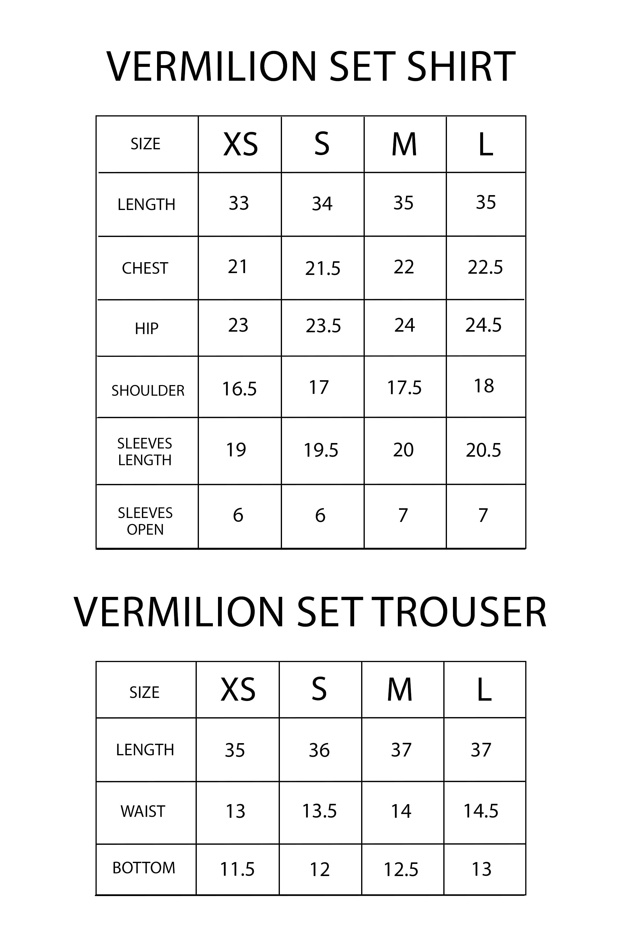 VERMILION SET