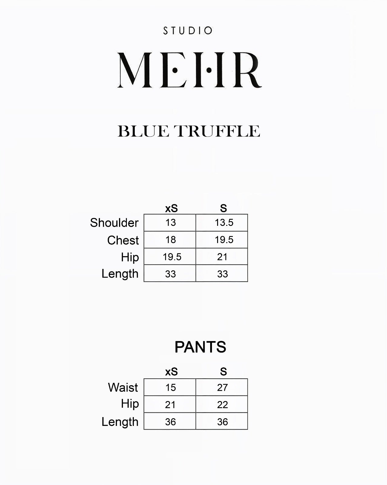 BLUE TRUFFLE  MATCHING SET