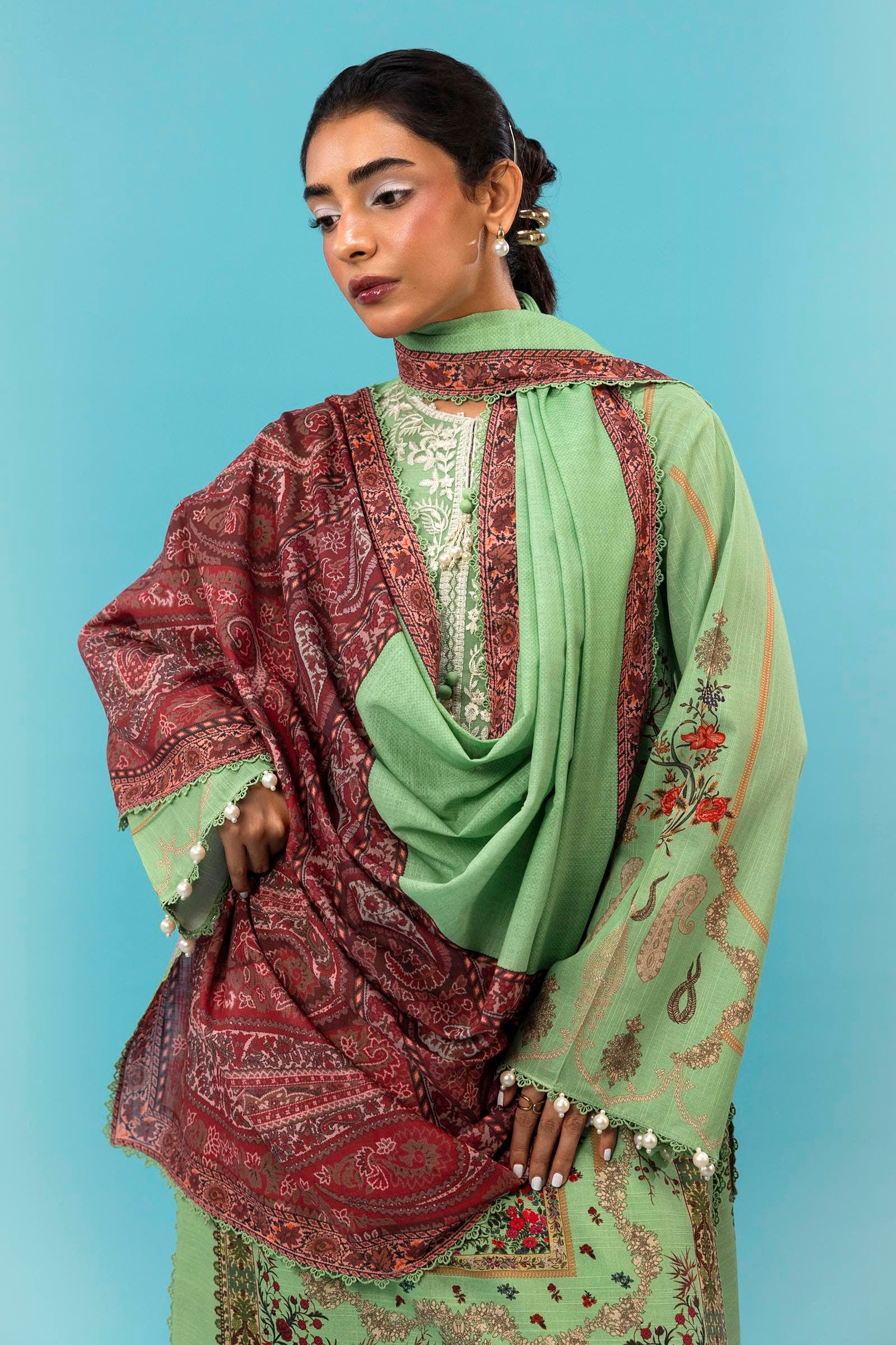 Sana Safinaz Winter Luxury 2024 (MAHAY) - H243-025B-3CQ