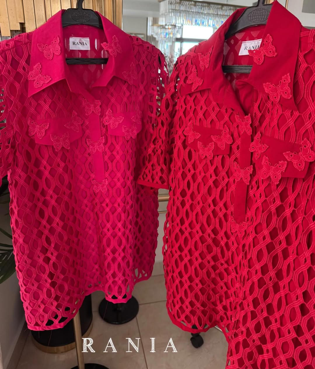 RED LACE SHIRT