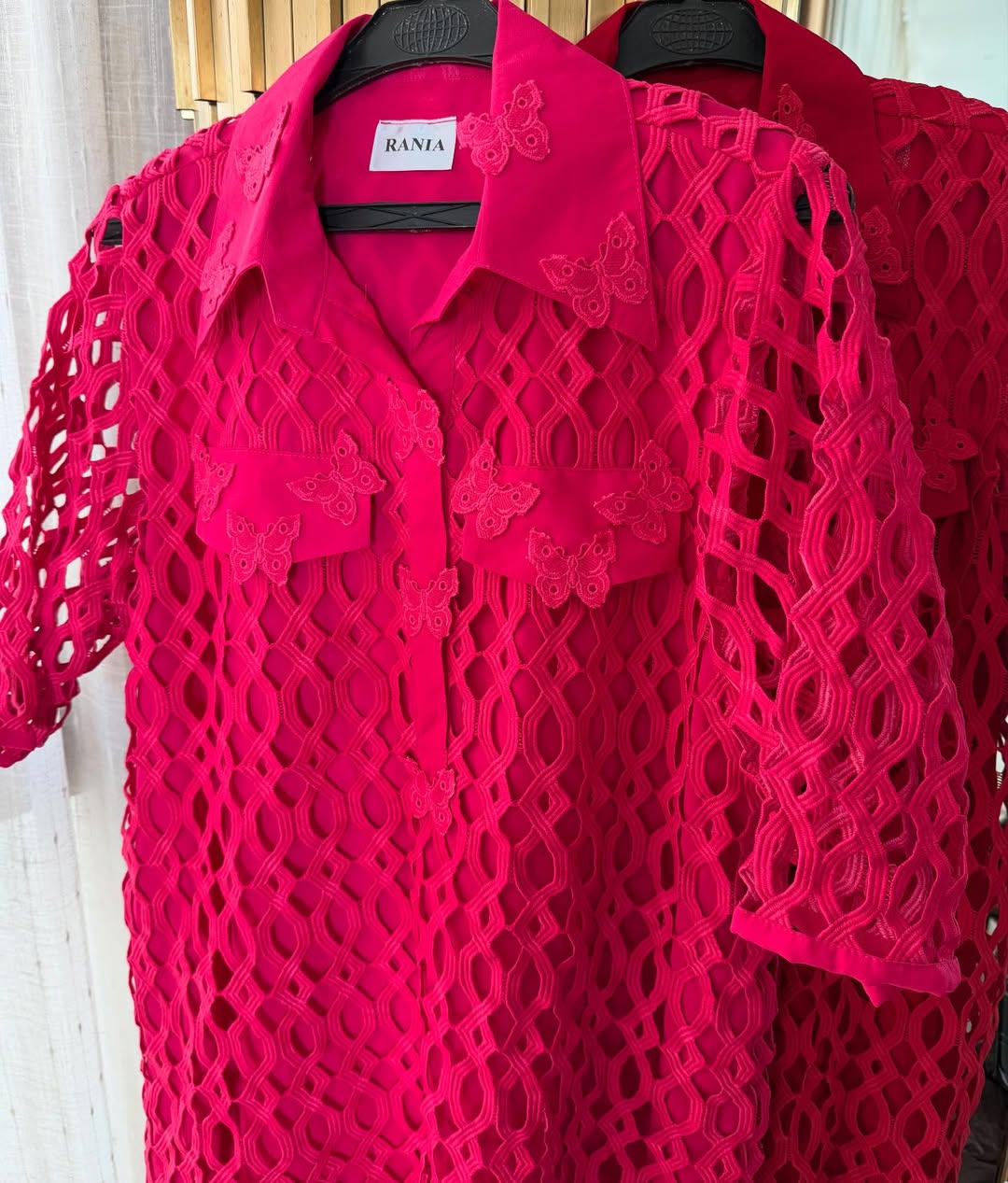 RED LACE SHIRT