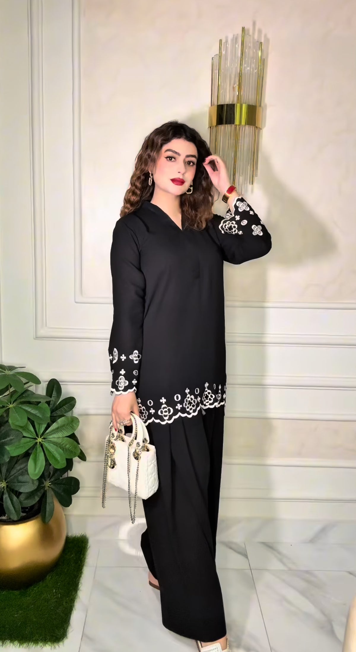 BLACK FARSHI SHALWAR