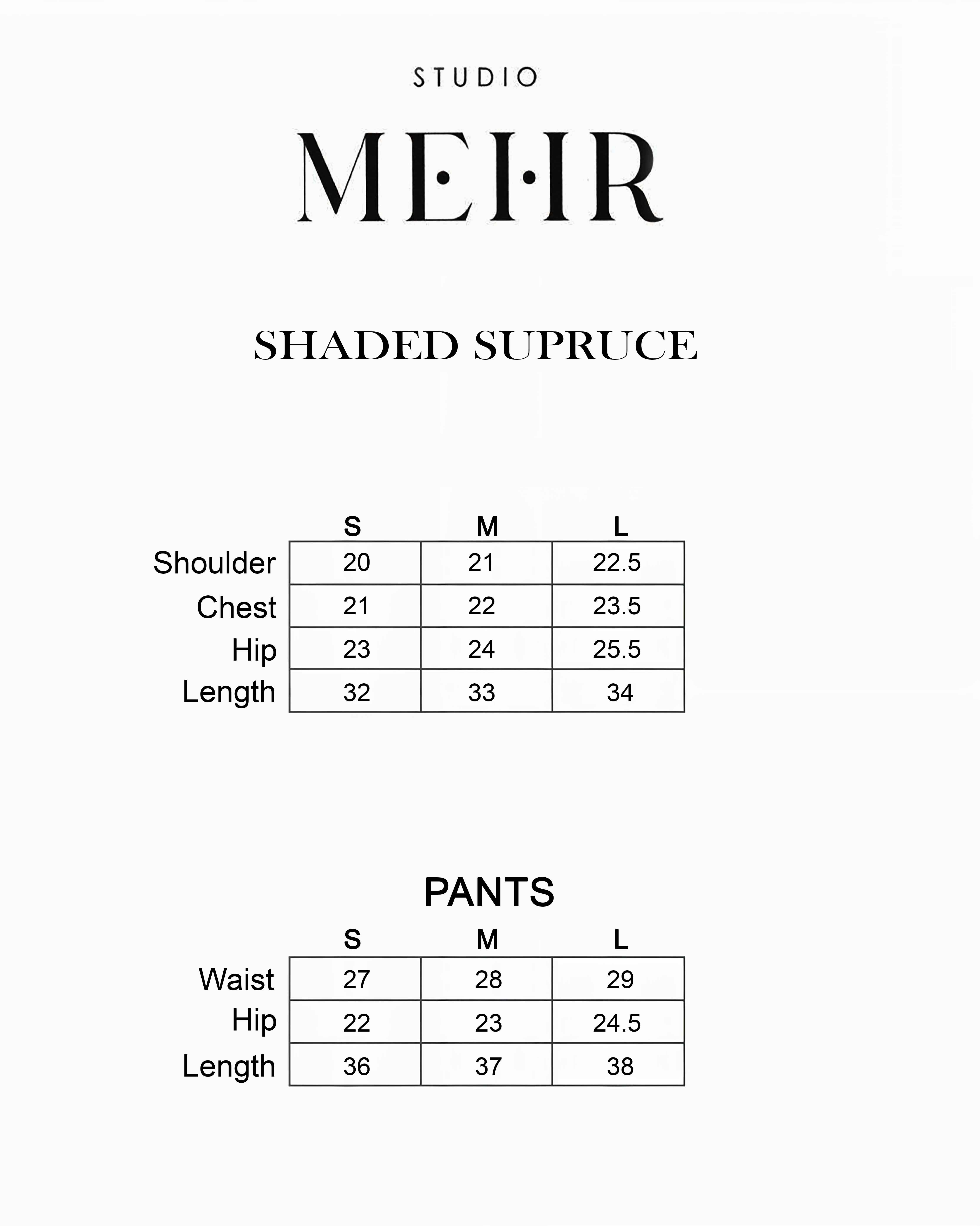 SHADED SPRUCE MATCHING SET