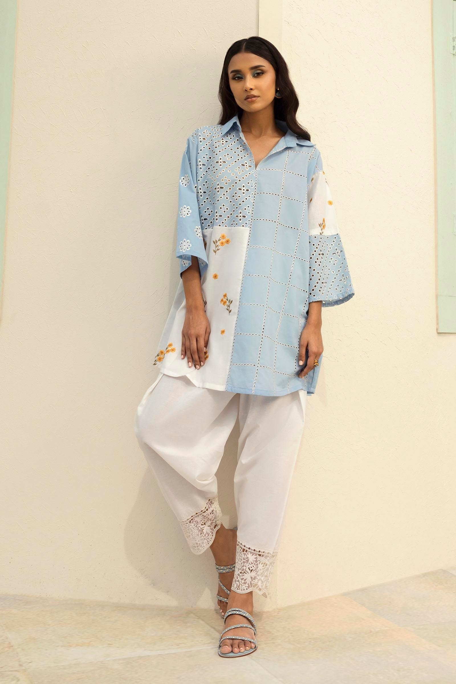 SANA SAFINAZ BOXY SHIRT -  SS25SGE320