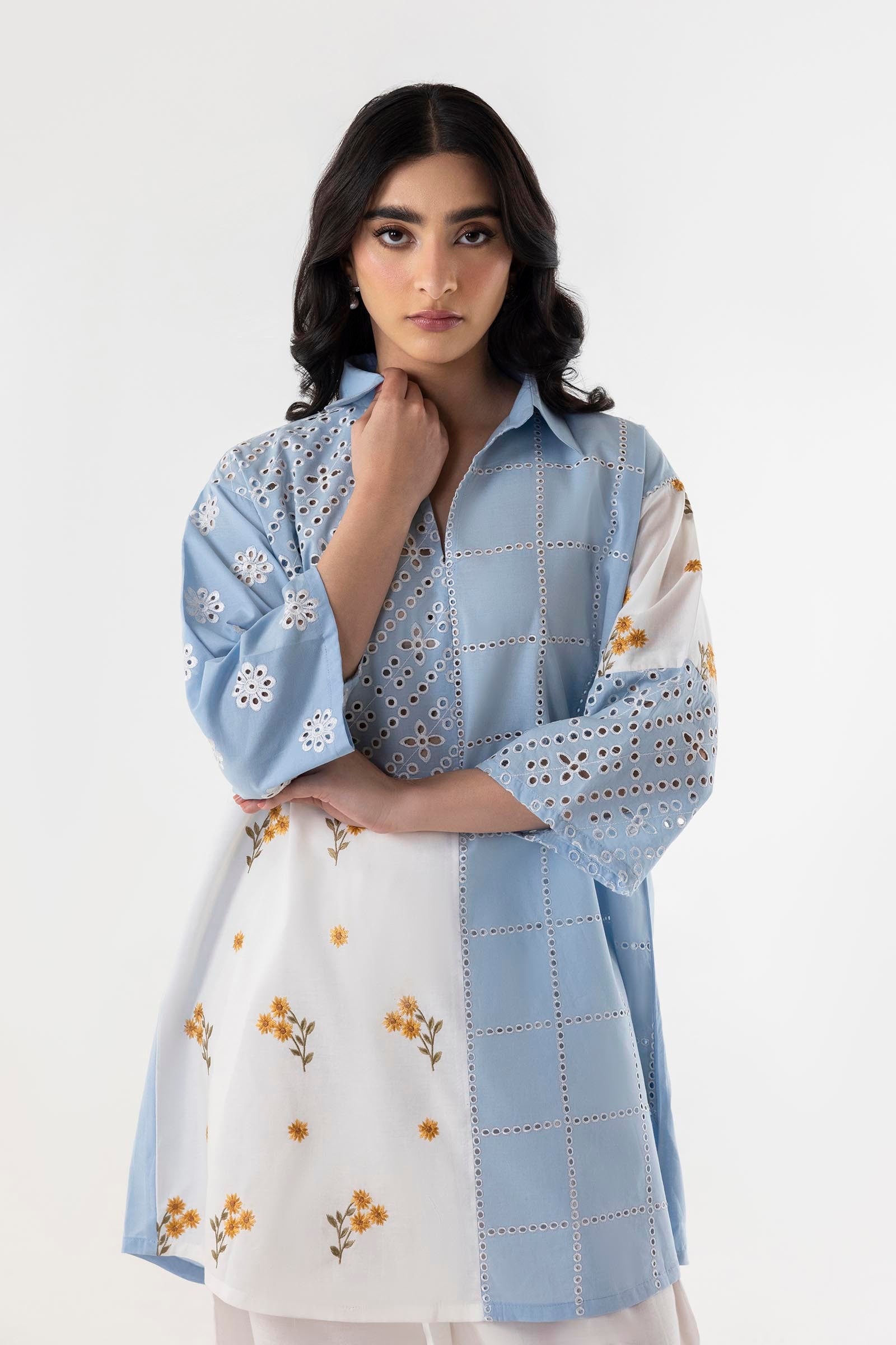 SANA SAFINAZ BOXY SHIRT -  SS25SGE320